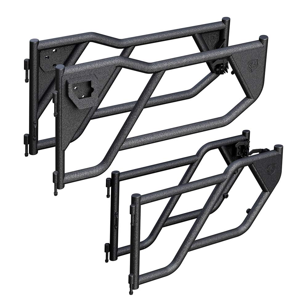 Tyger Auto TG-DR4J62758 Tubular Doors Compatible with 2018-2025 Jeep Wrangler JL 4-Doors (Not JK); 2020-2025 Gladiator JT | Text