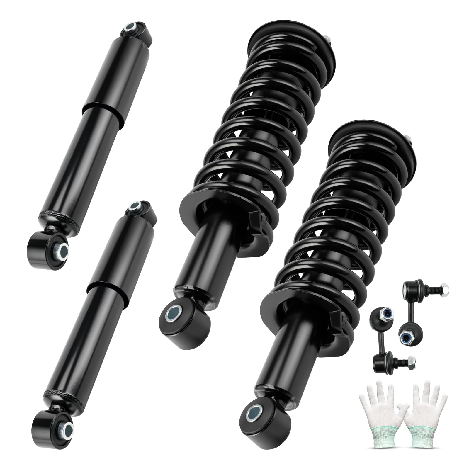 KAX Complete Struts w/Coil Springs Replacement Strut Shocks Assembly 171103,345056,K750037,K750038 for Nissan Pathfinder 2005-20
