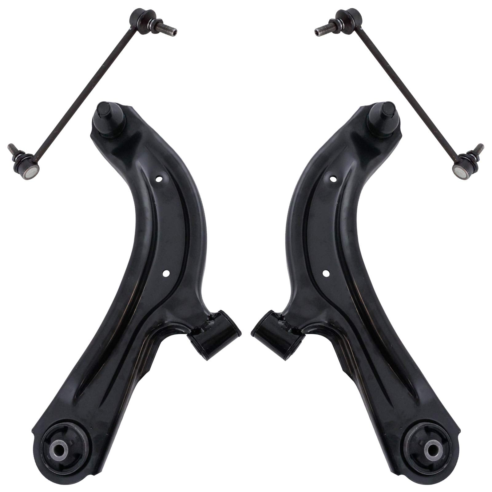 Trq Front Suspension Kit Control Arm With Ball Joint Sway Bar Stabilizer Link Compatible With 2015-2018 Chevrolet City Express 2