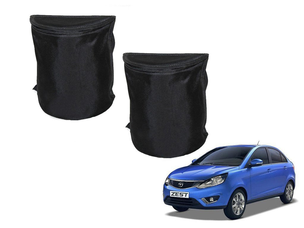 Kozdiko Semi Cylindrical Car Dustbin Set of 2 Pcs for Tata Zest