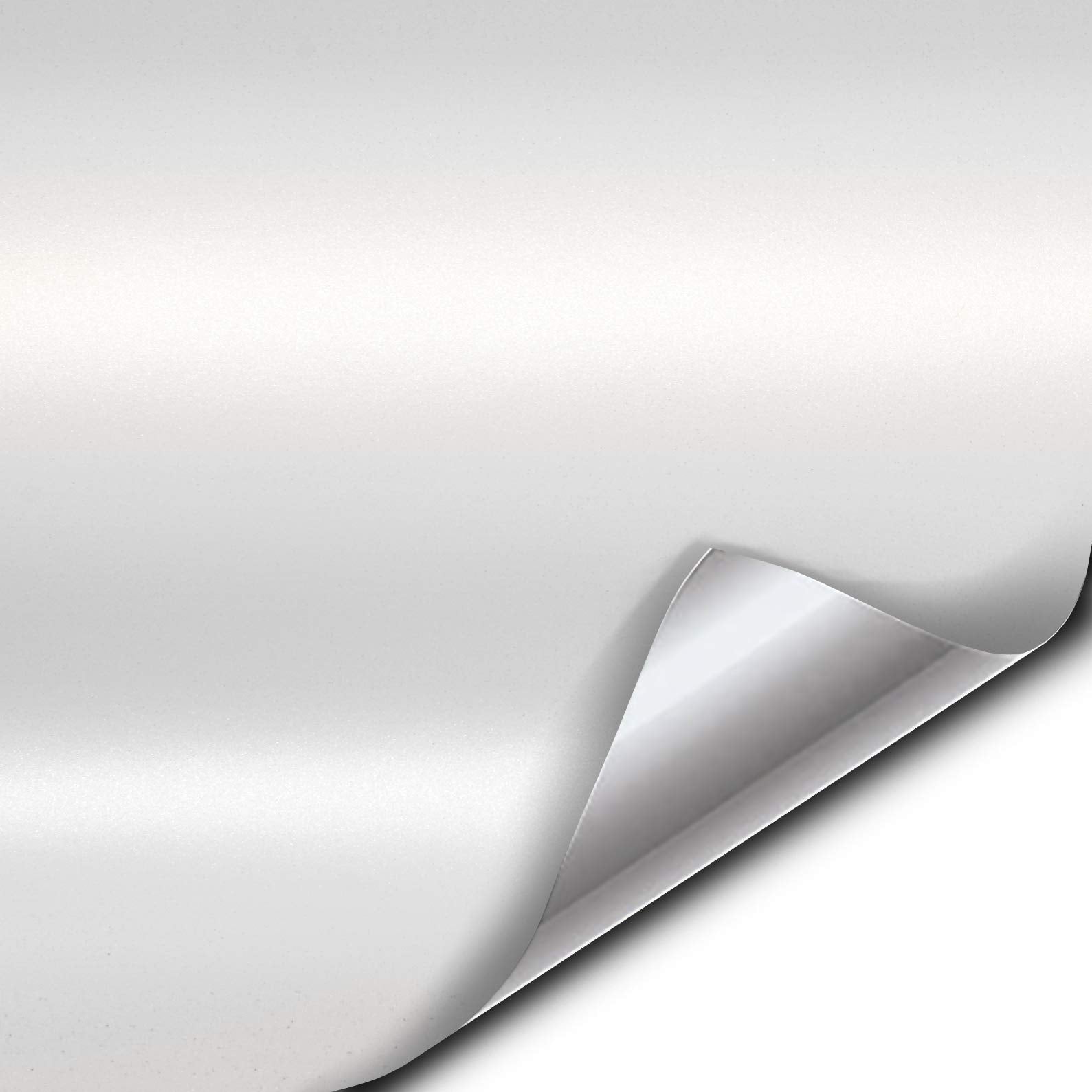 Vvivid+ Premium Vinyl Wrap Film (1Ft X 5Ft, Matte Metallic White)