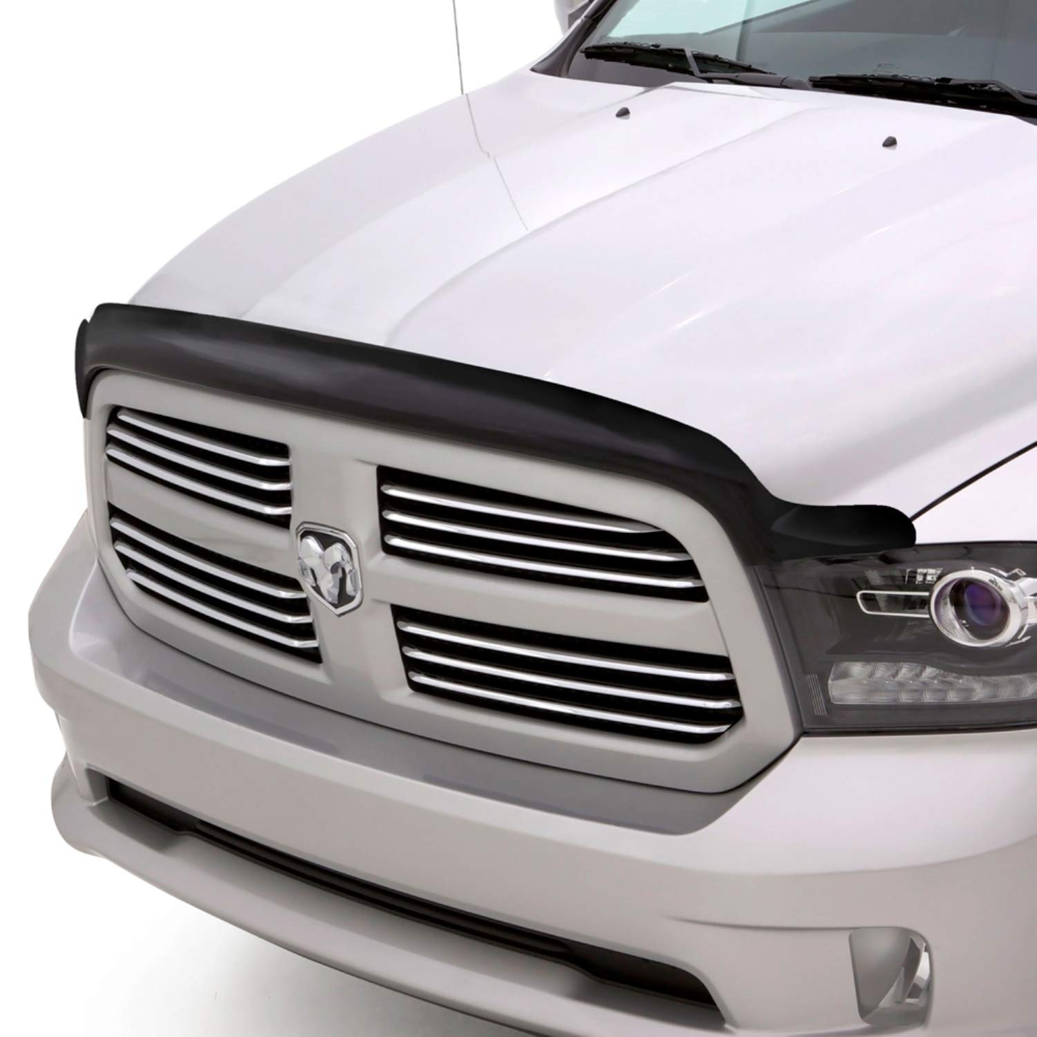 Auto Ventshade Bugflector II Hood Shield | 2010-2018 Dodge Ram 2500/3500 | Dark Smoke | Model 25120 | Acrylic Material