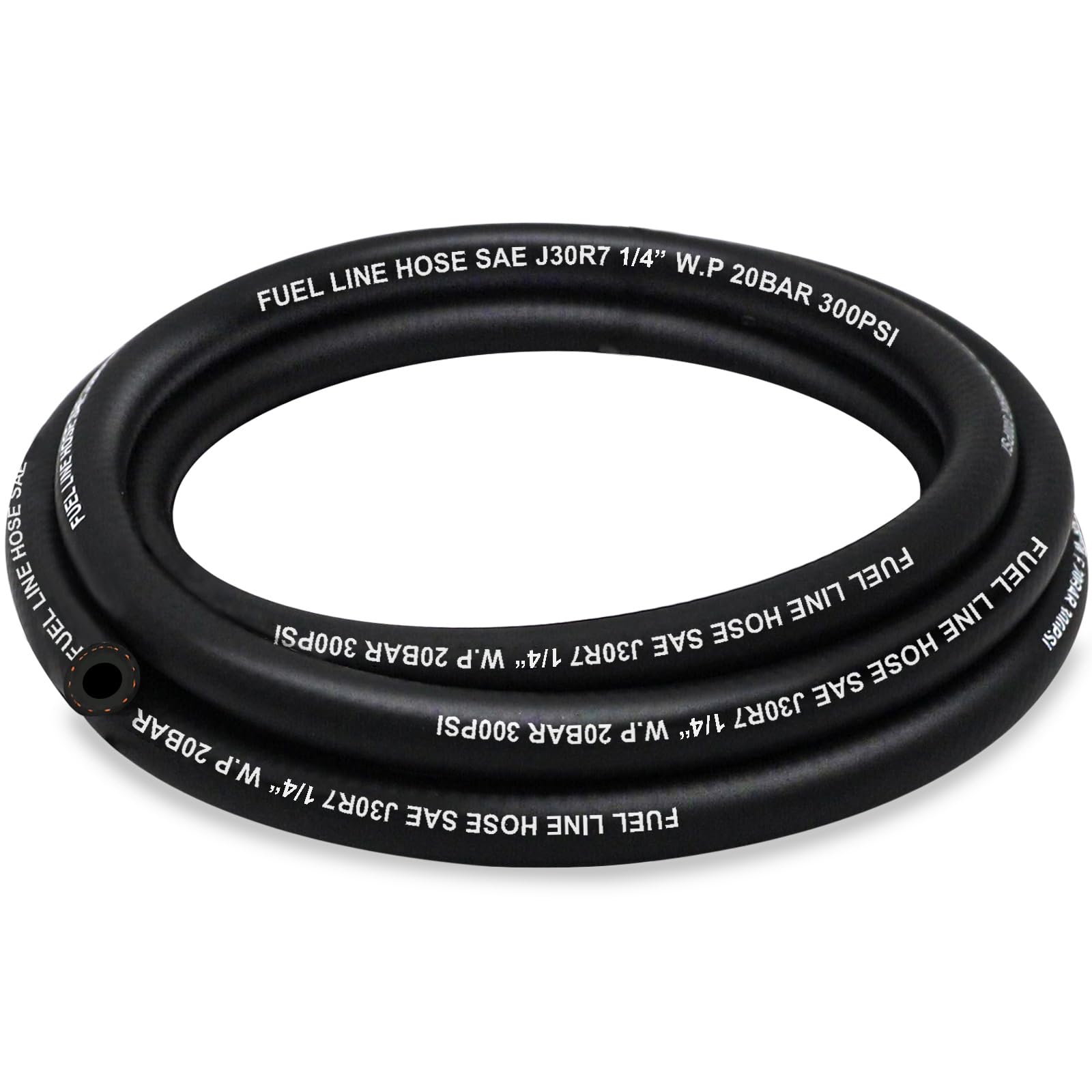 Housun Fuel Line 1/4 Inch Id, Fuel Hose 10Ft, J30R7 Fuel Line Hose Nbr For Automotive Fuel Systems Engines.
