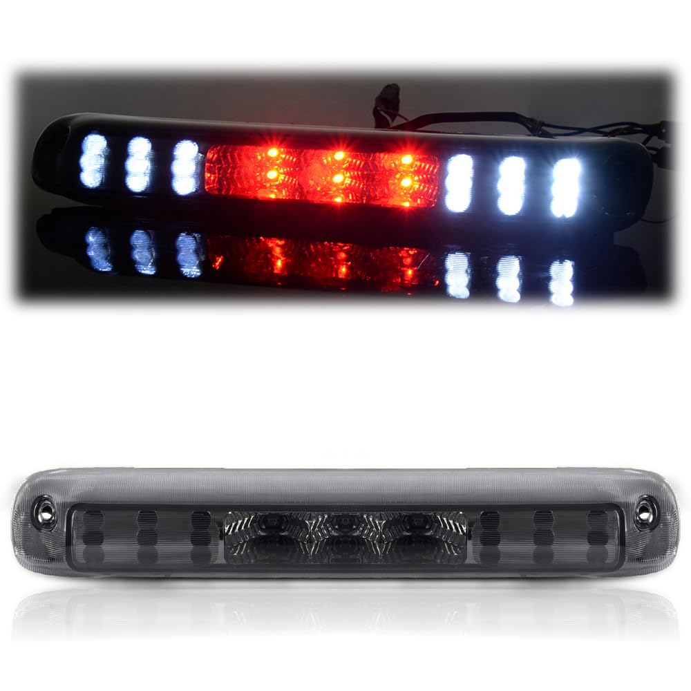 Cheda 3Rd Third Brake Lights, Compatible With 1999 2000 2001 2002 2003 2004 2005 2006 Chevy Silverado/Gmc Sierra, Smoky Lens Cle