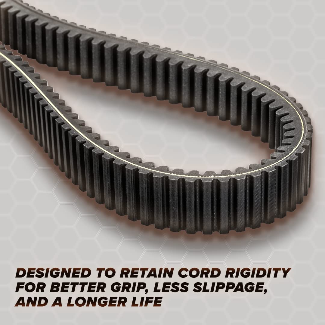 SuperATV Heavy Duty Mud Monster CVT Drive Belt for 2014+ Polaris RZR XP 1000 - Built for Mud, High Strength, Smooth Engagement