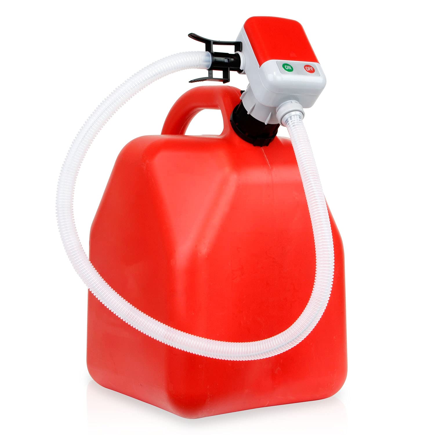 TERA PUMP 4th Gen. Overflow Protection Fuel Transfer Pump, Gas Fueling Made Easy, 3.25-ft Long Hose, Liquid Transfer Pump fits m