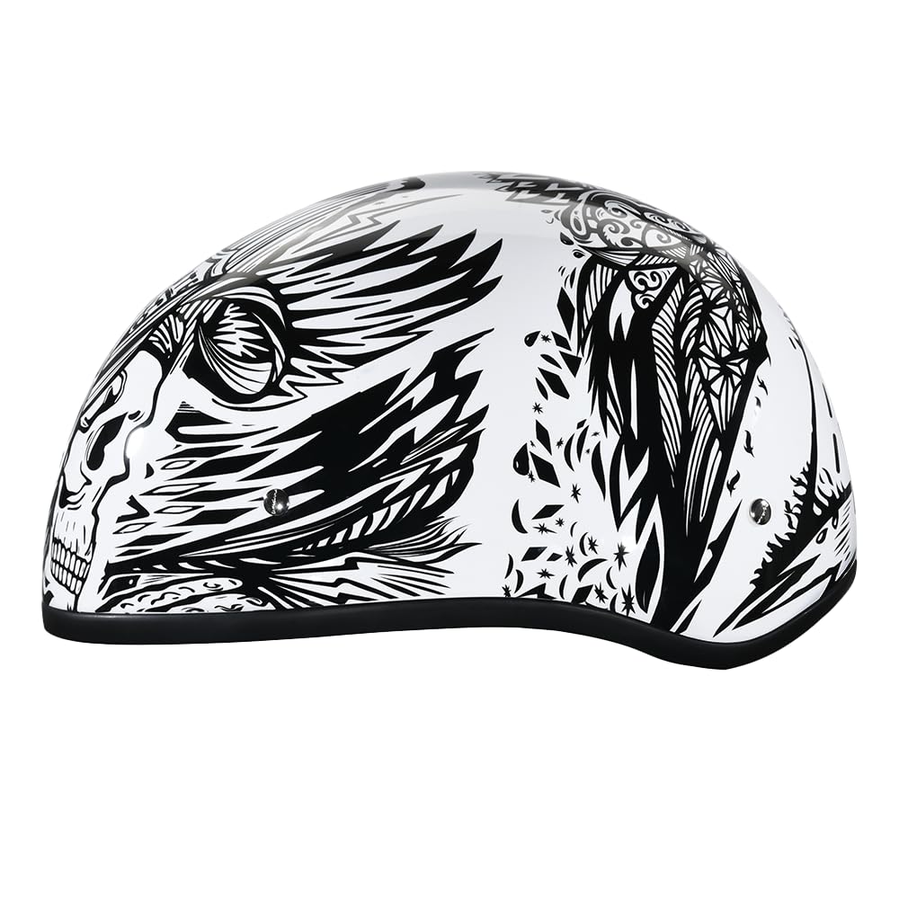 D.O.T. Daytona Skull Helmet- W/Live Fast- 2Xl