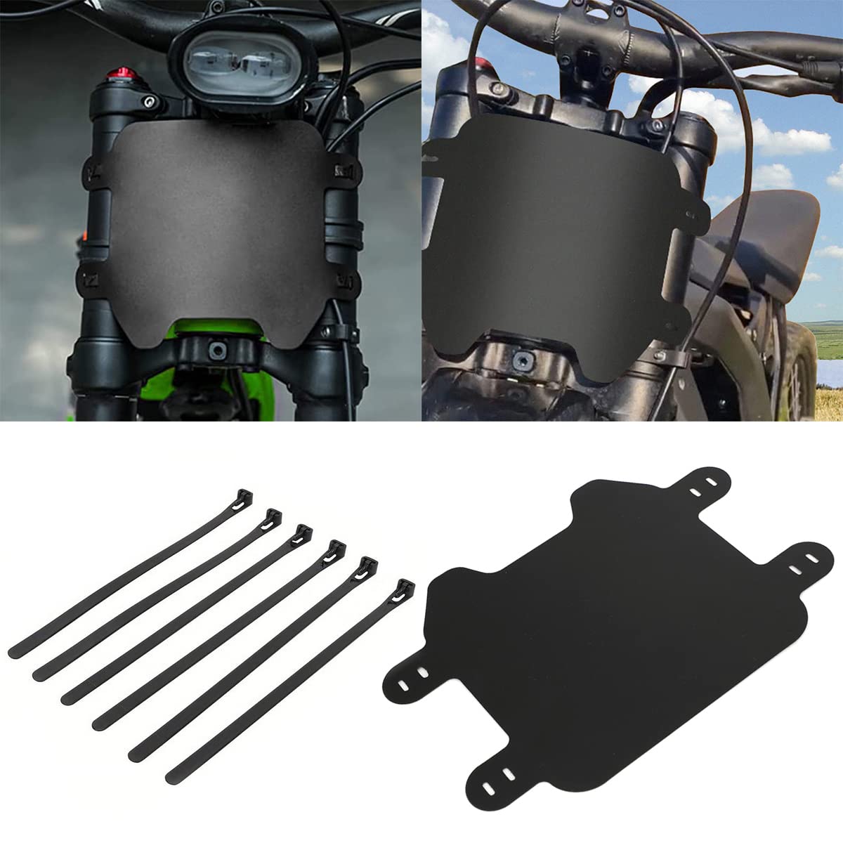 Urlwall Front Number Plate, Motorcycle Plate Replacement Parts For Sur Ron Light Bee X/S Sur Ron Ultra Bee Segway X160 X260, Pre