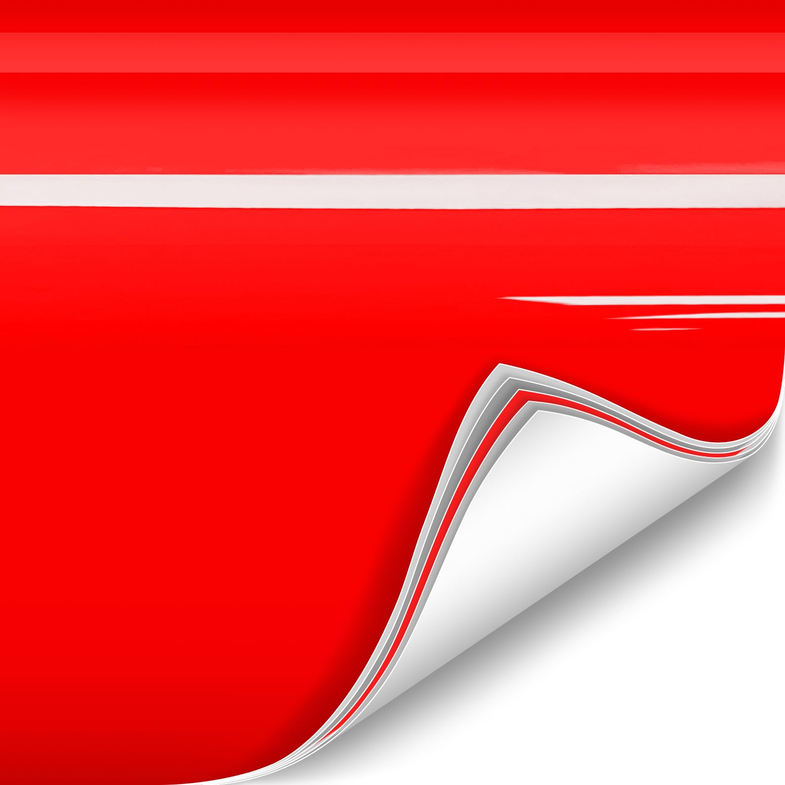 Colorfusion Ppf By Vvivid, Gloss Ultra Red Dry Apply Ppf Vinyl Car Wrap Roll 60Ft X 5Ft