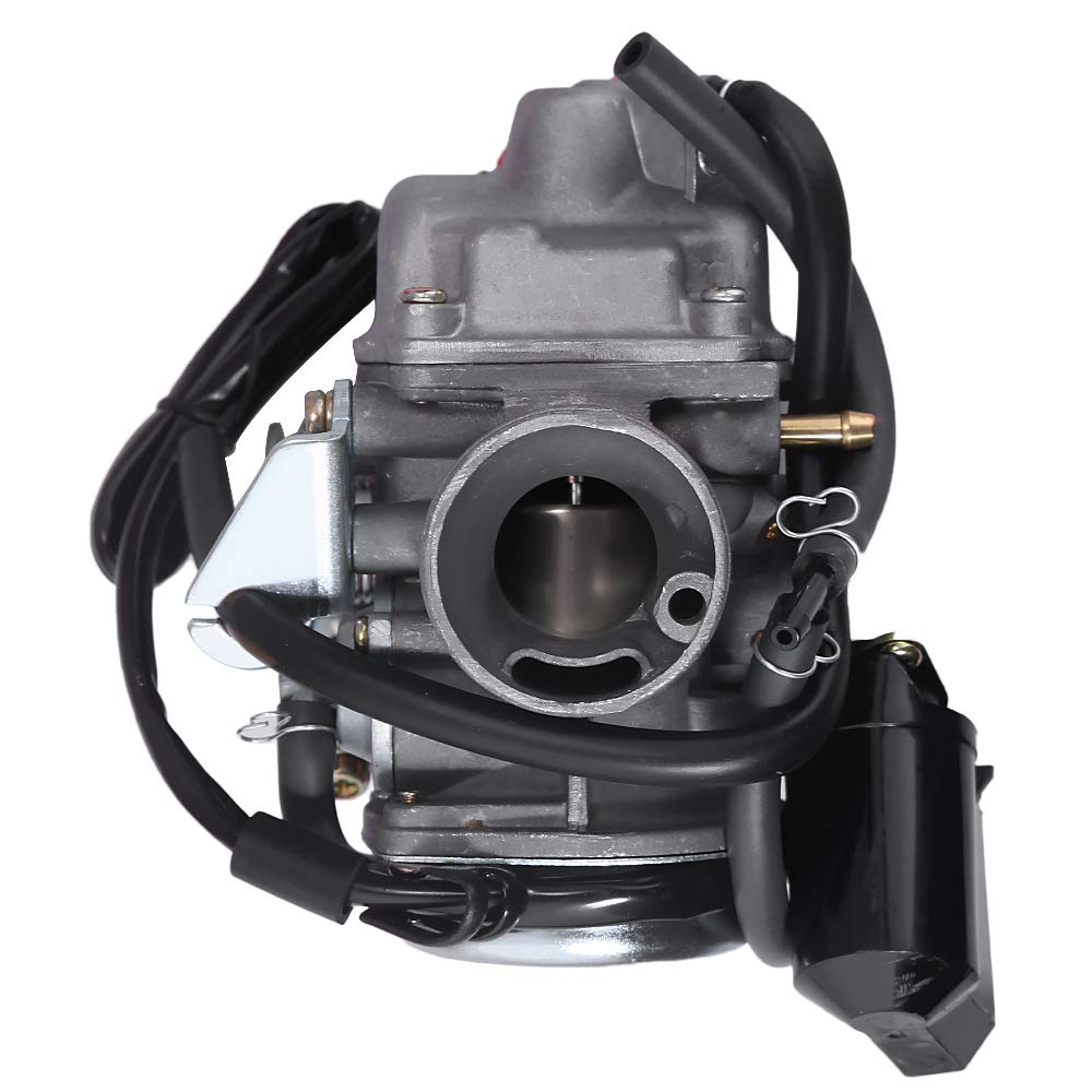 Pd24J Carburetor For 4-Stroke Gy6 125Cc 150Cc Atv Go Karts Scooter Mopeds Qmj/Qmi157 Qmj/Qmi152 - Manifold Intake Fiameter 24Mm