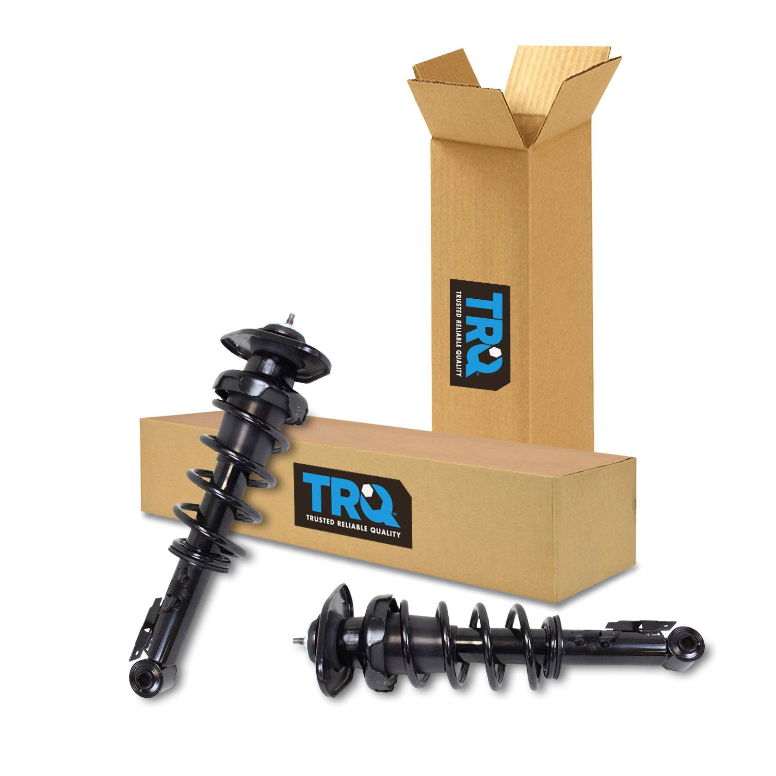 Trq Rear Complete Loaded Shock Strut Spring Assembly Pair Lh & Rh For Cooper