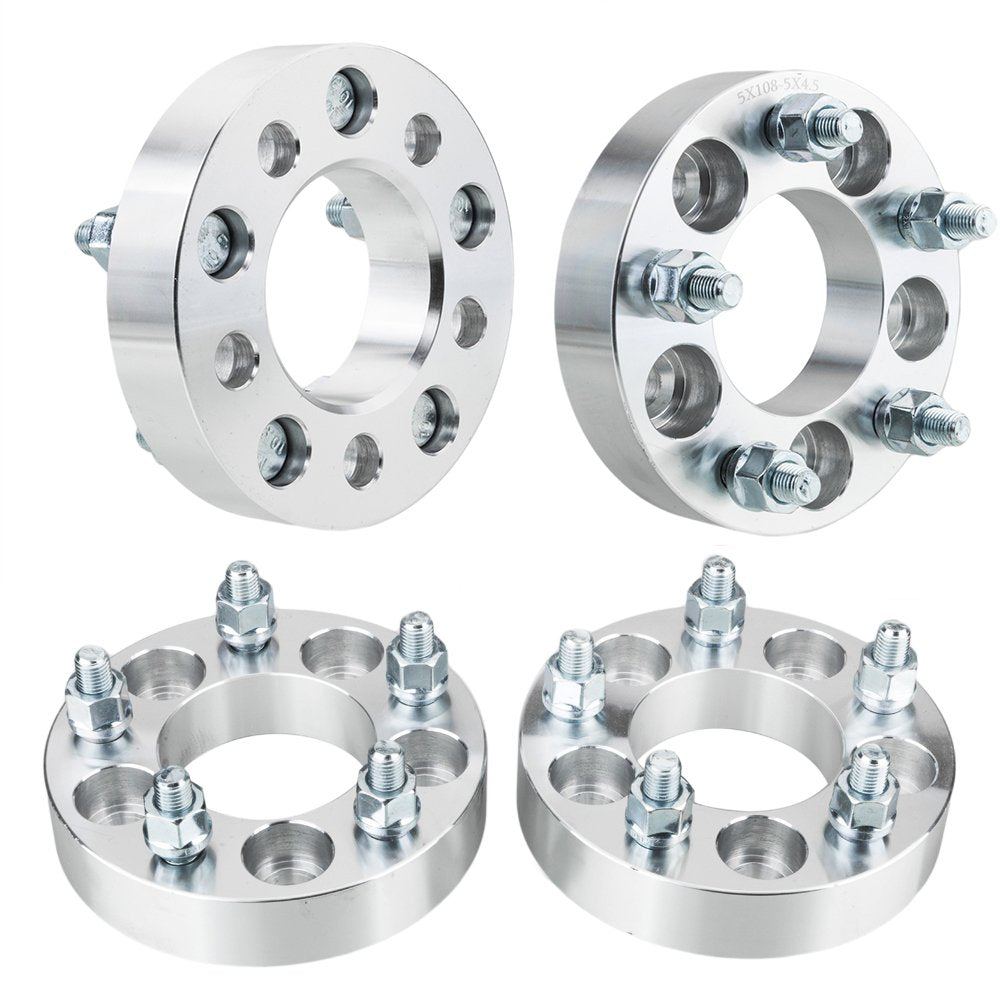 4PCS 1.25'' Hub Centric Wheel Spacers 5X4.25 to 5X4.5 73.1mm 12x1.5 Studs 5lug Wheel Adapters 5x108 to 5x114 Compatible with For