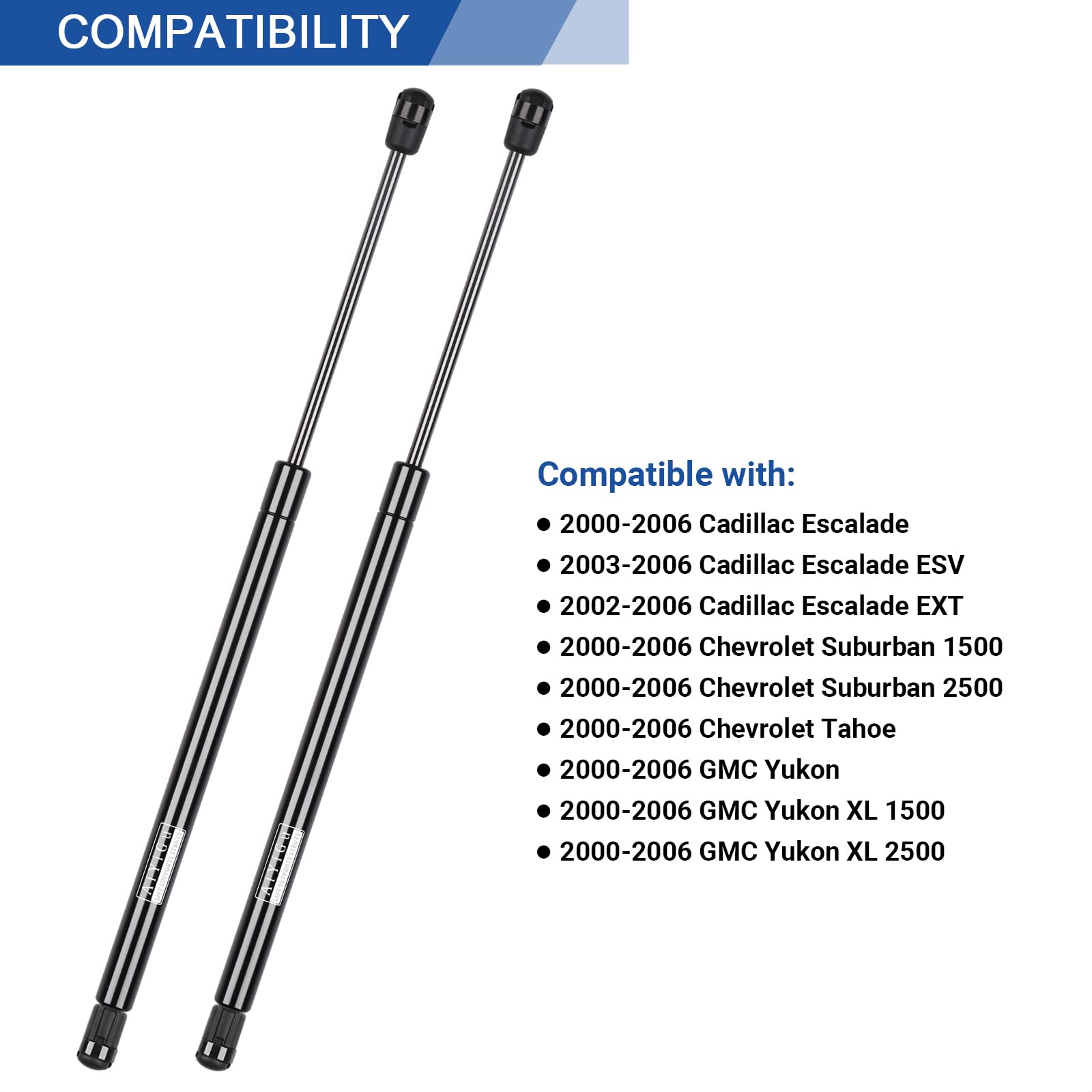 AiYiGu Rear Window Glass Shocks Struts Liftgate Charged Supports Gas Springs 4185 Compatible with Chevrolet Suburban Tahoe GMC Y