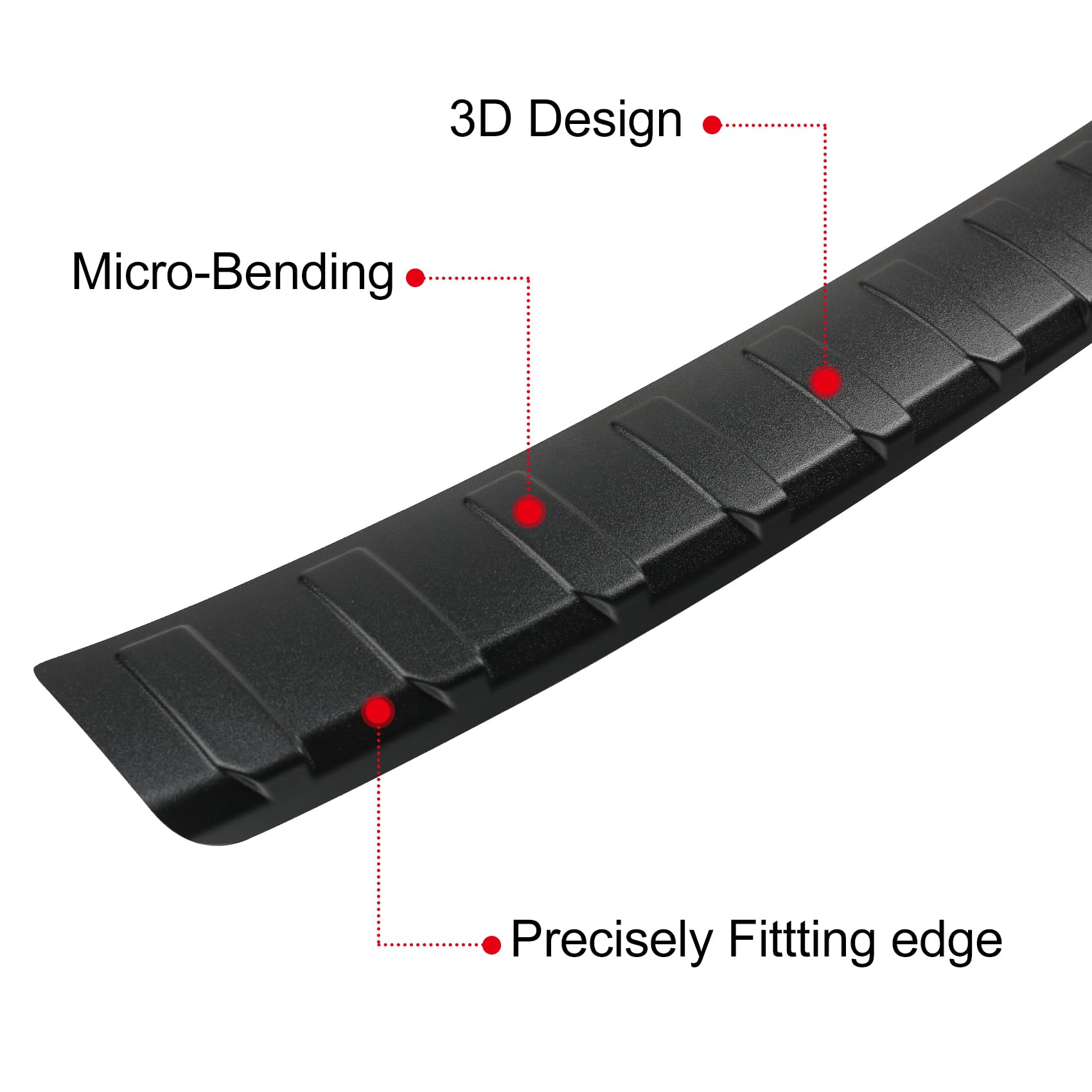 Exterior Rear Bumper Protector Guard Cover fit for Subaru Crosstrek XV 2018-2023 Car Accessories Trunk Door Protector Trim Cover