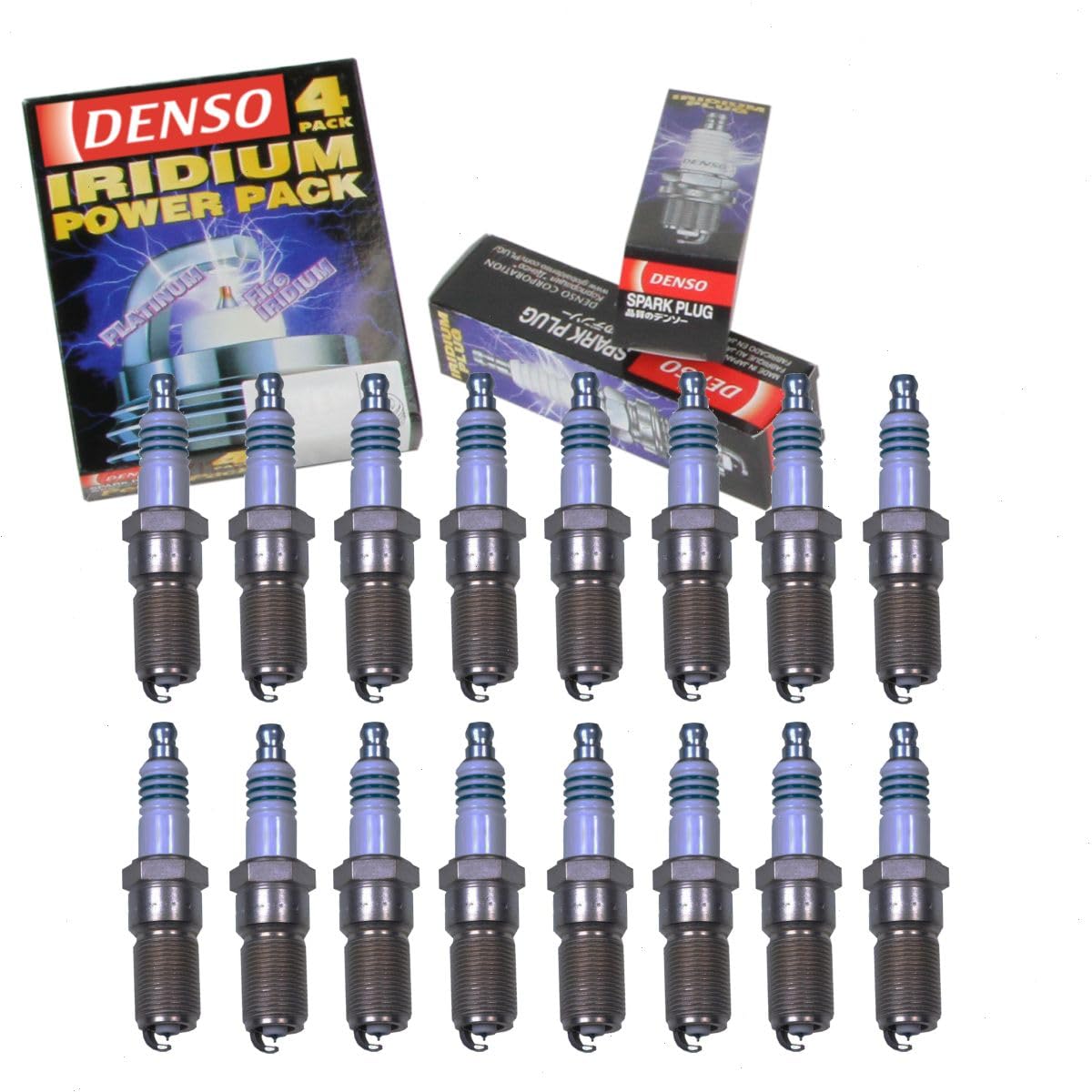 16 pc DENSO Iridium Power Spark Plugs compatible with Dodge Ram 1500 5.7L V8 2003-2008