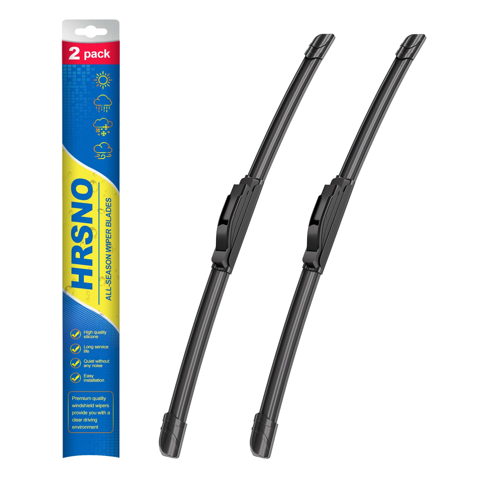 Hrsno 26''+17'' Wipers Replacement For Honda Cr-V 2022-2017 Infiniti Qx60 2022-2014 Nissan Pathfinder 2020-2013 Rogue 2023-2015