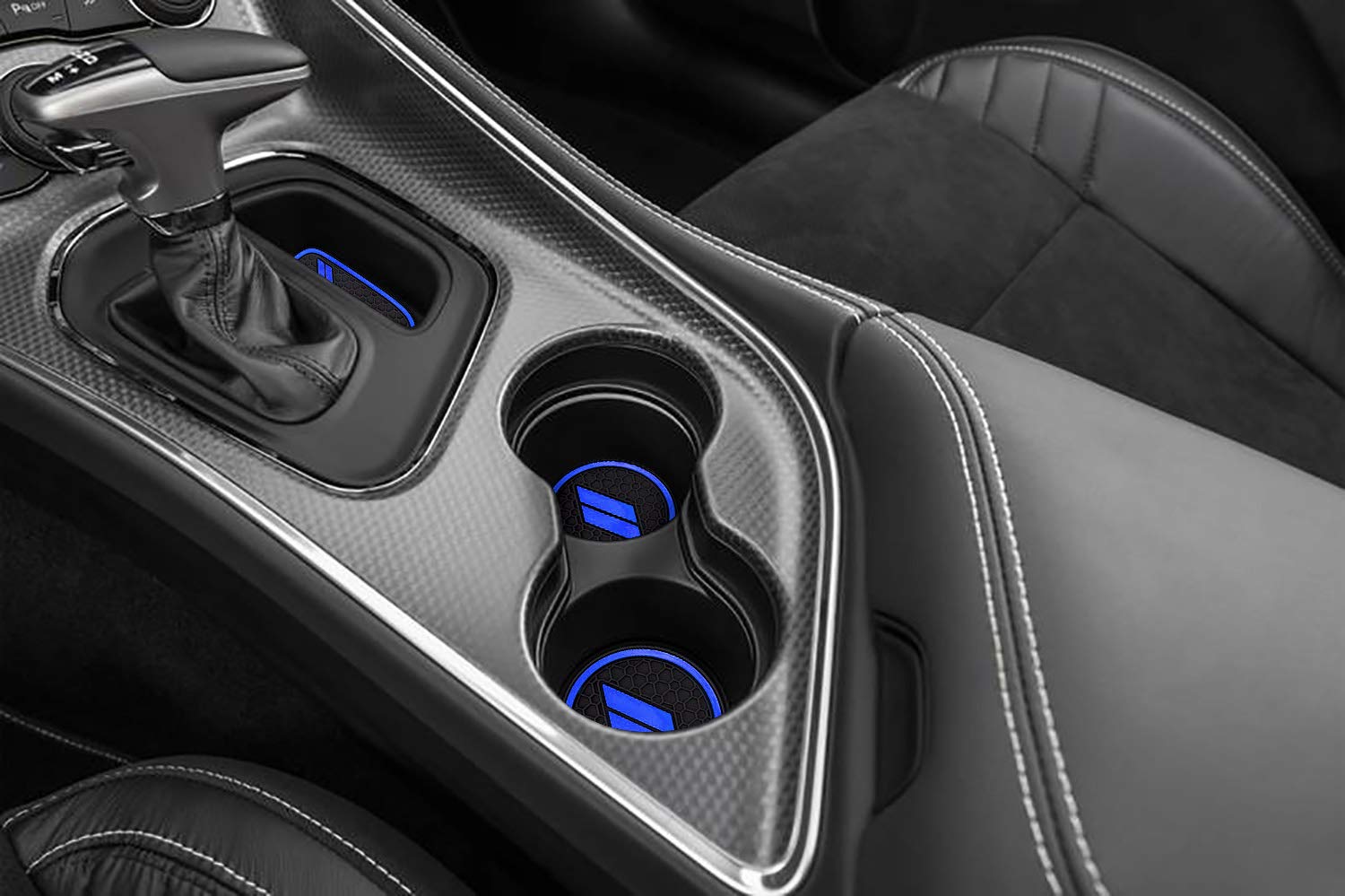 Auovo 11pcs Rubber Anti Dust Mat Set for 2015-2023 Challenger - Dark Blue Interior Accessories