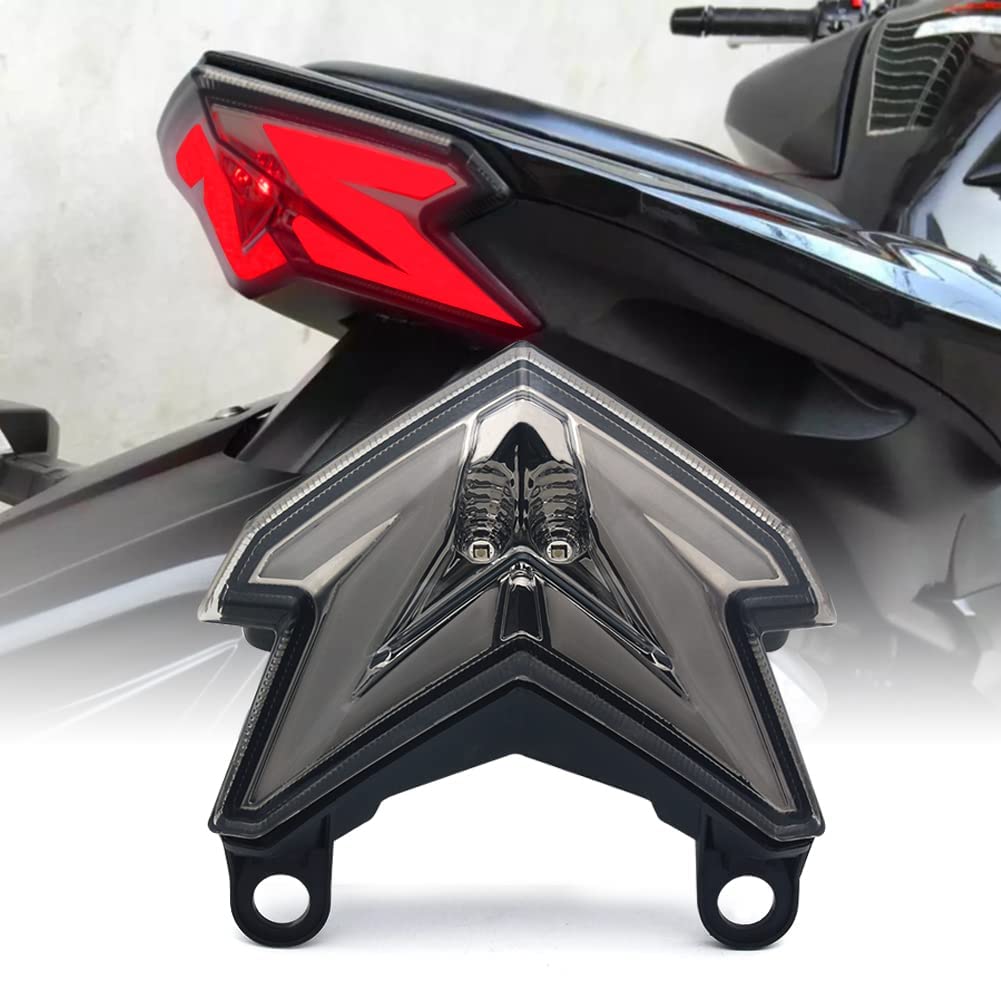 MFC PRO Integrated LED Turn Signal Tail Light for Kawasaki Z125 Pro/NINJA ZX-6R 636 Z800 - Smoke Finish