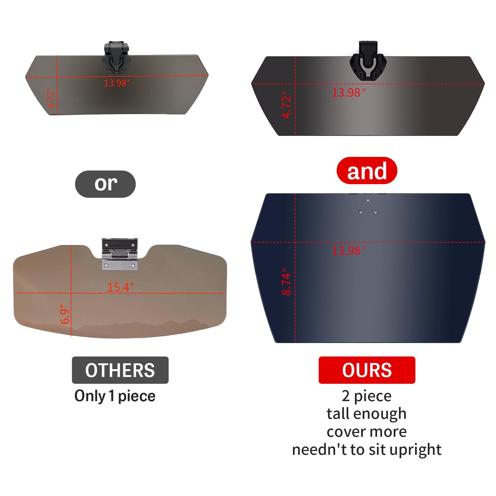 Upgrade Utv Sun Visor Freeagain Fit For Polaris Ranger Rzr 1000 Xp Ranger General Turbo Can Am Defender Maverick X3 Kawasaki Mul