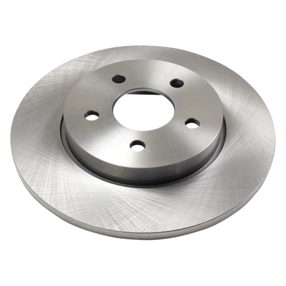 Trq Rear Brake Rotors Set Solid Compatible With 2002-2008 Jaguar X-Type