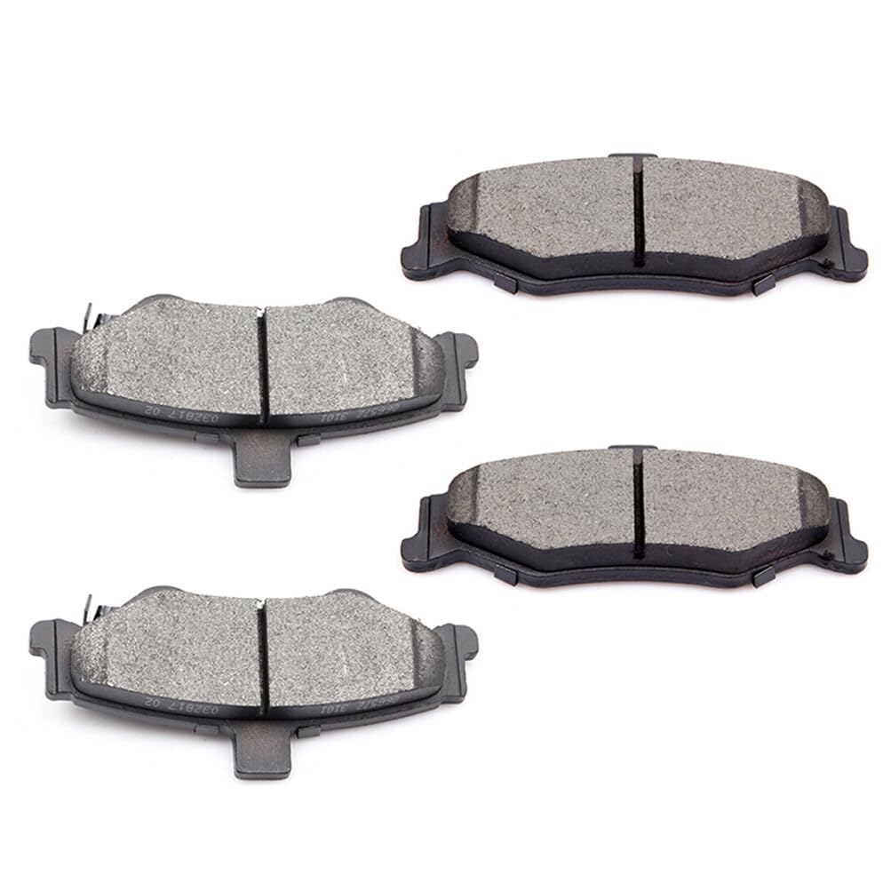 Cciyu D750 Rear Semi-Metallic Disc Brake Pads Kit For Chevrolet Camaro 1998-2002,For Pontiac Firebird 1998-2002 4Pcs