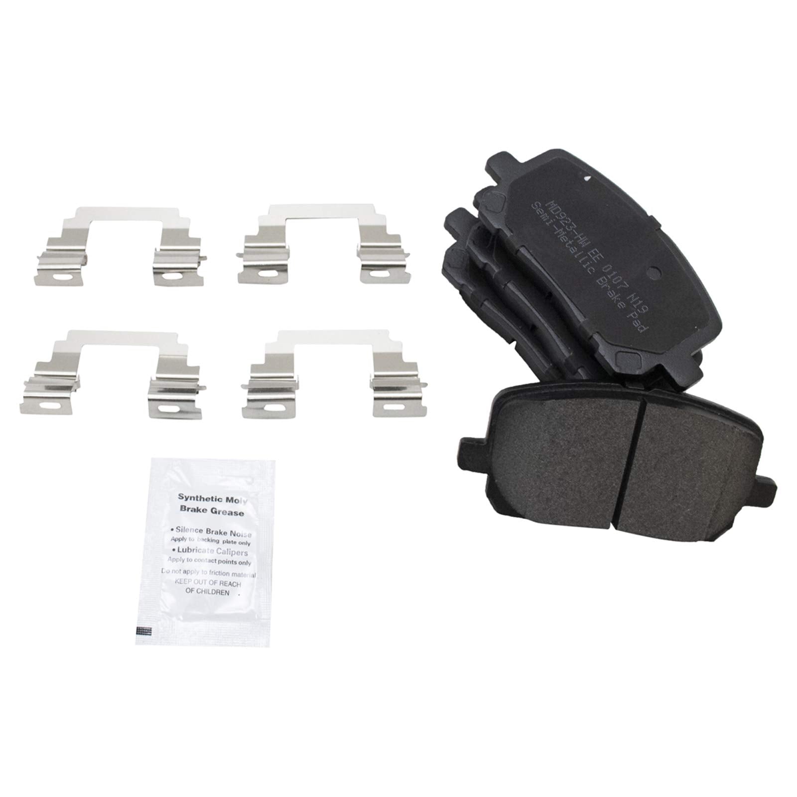 Trq Front Brake Pad & Rotor Kit Brake Pads Brake Rotor Semi-Metallic Premium G-Coated Compatible With 2003-2008 Pontiac Vibe Toy