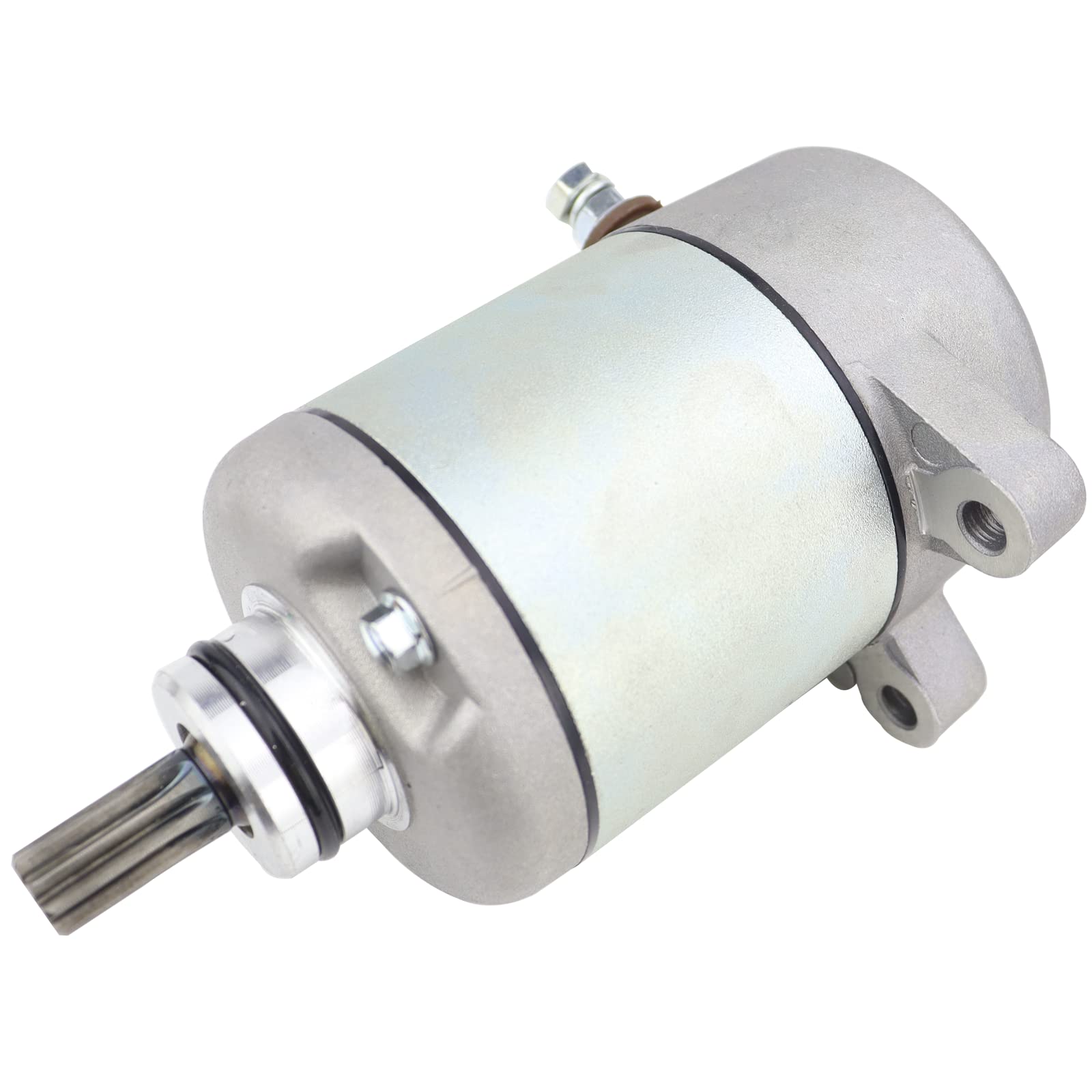 STABSOLI Starter Motor & Solenoid Relay for Honda 350 Fourtrax Rancher TRX350 2000-2006, Metal, Silver, Model 31200-HN5-