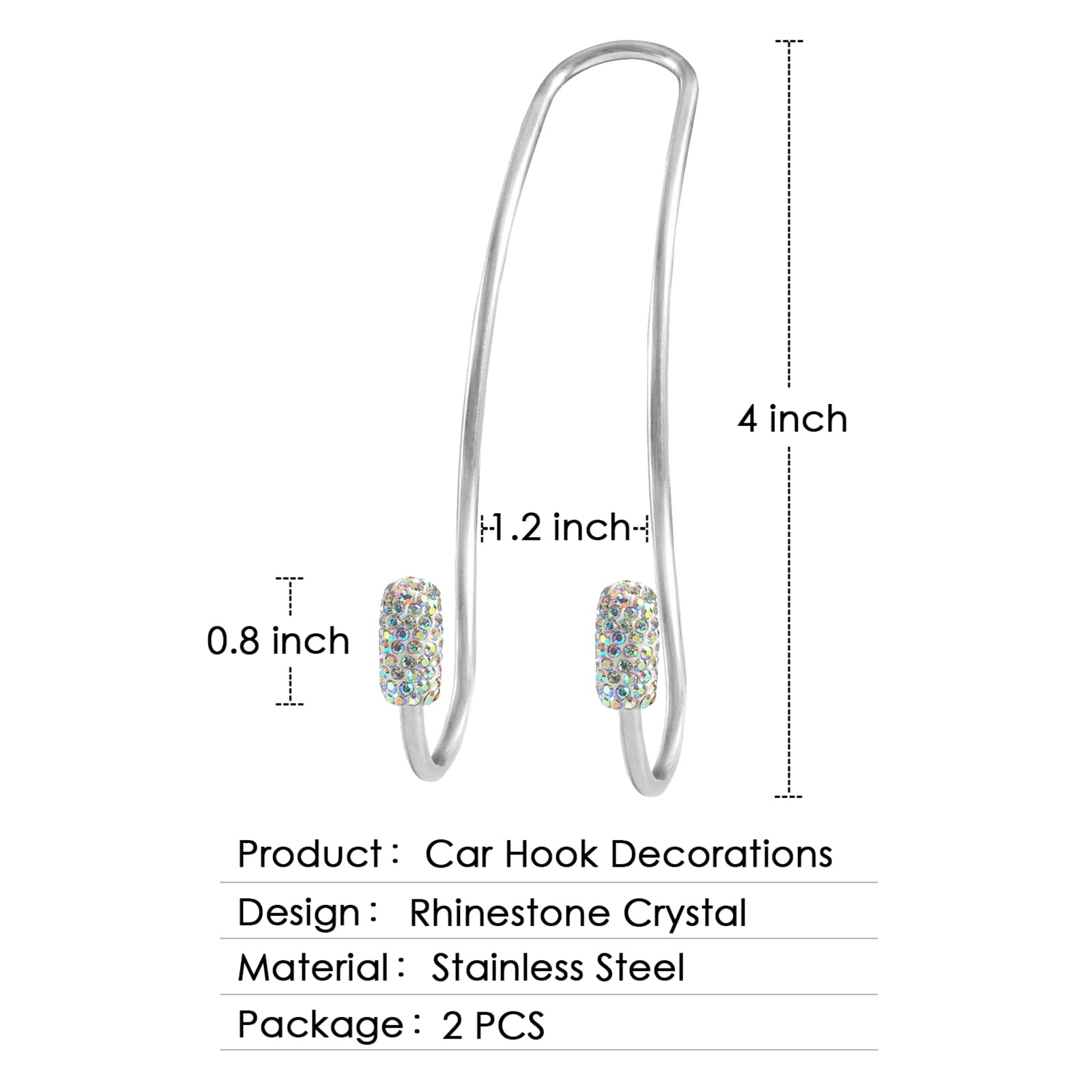 2022 Newest Bling Auto Hooks,Car Hangers Organizer Seat Headrest Hooks,Bag Organizers Rack And Hanger, Heavy-Duty Car Seat Hooks