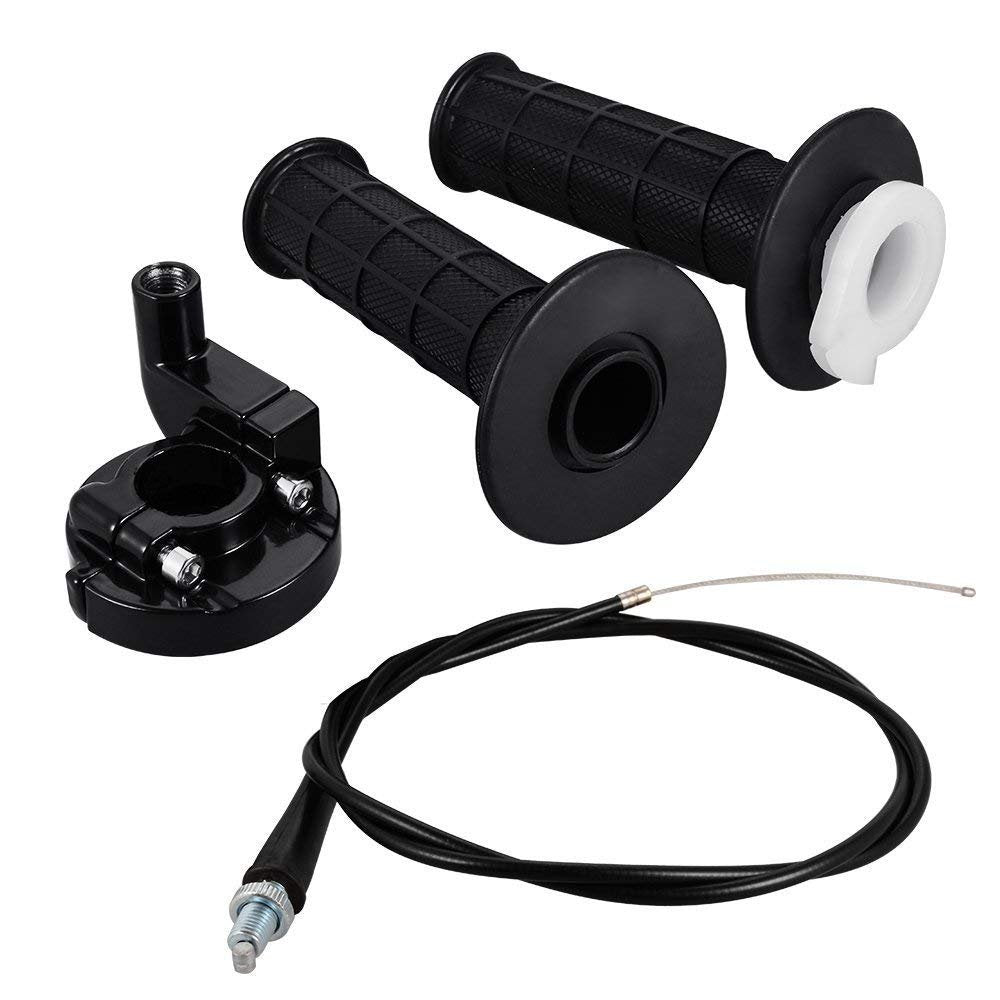 Mycheng Throttle Handle Grips And Grip Cable For Mini Baja Mb165 Mb200 5.5 6.5Hp 196 200Cc Doodlebug Bike 50 Inch