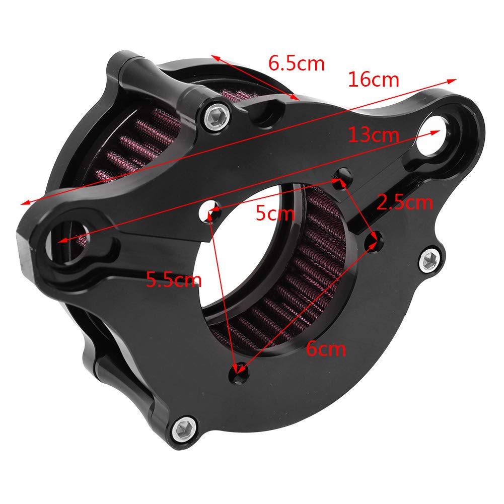 Air Cleaner Intake Filter System Kit Compatible With Harley Davidson Sportster Xl883 Xl883N Xl883R Xl883P Xl1200 Xl1200L Xl1200X