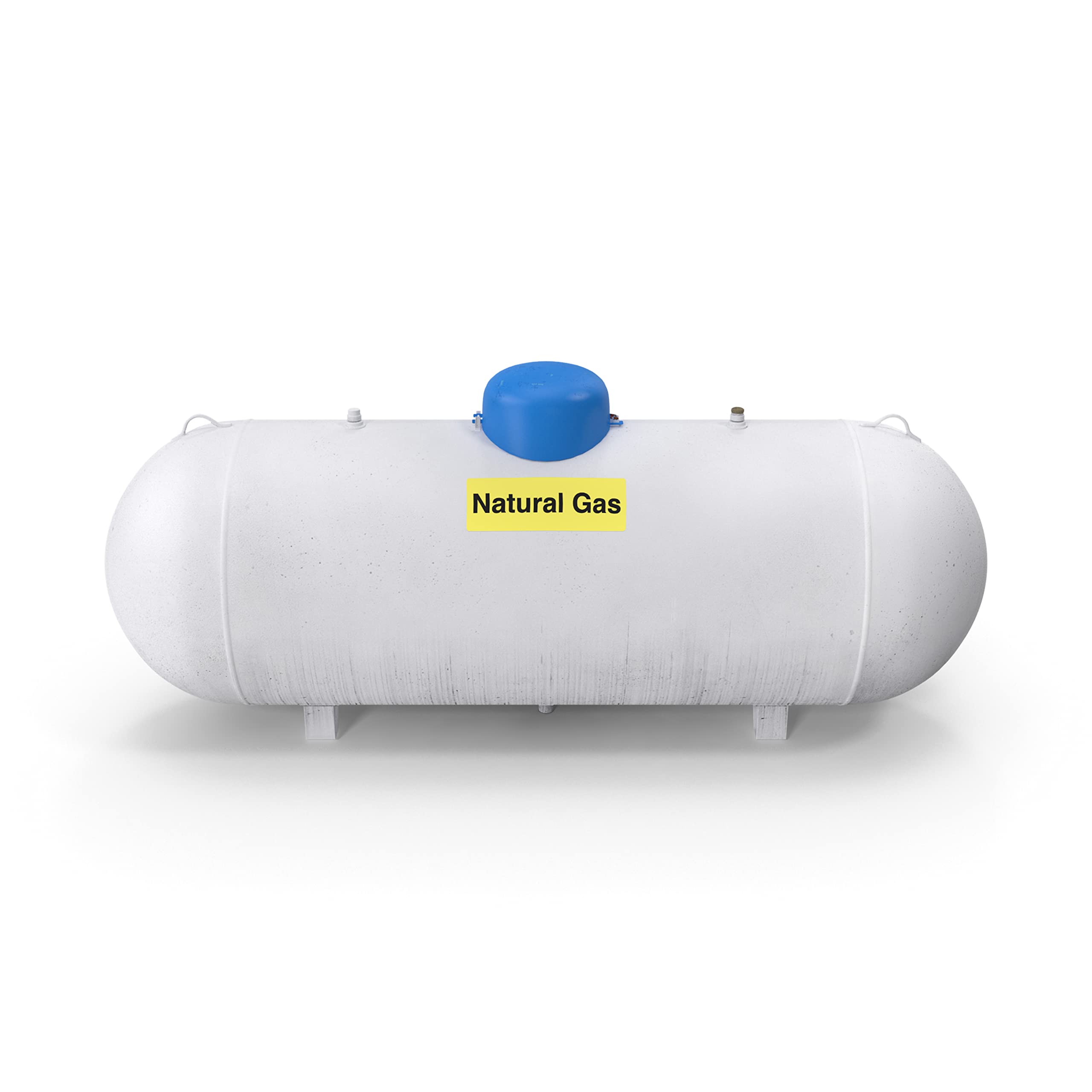 Natural Gas Sticker - Fuel Label Signage For Pipe, Storage Tank, Container - Weather Proof, Extreme Stick, Indoor/Outdoor Rated