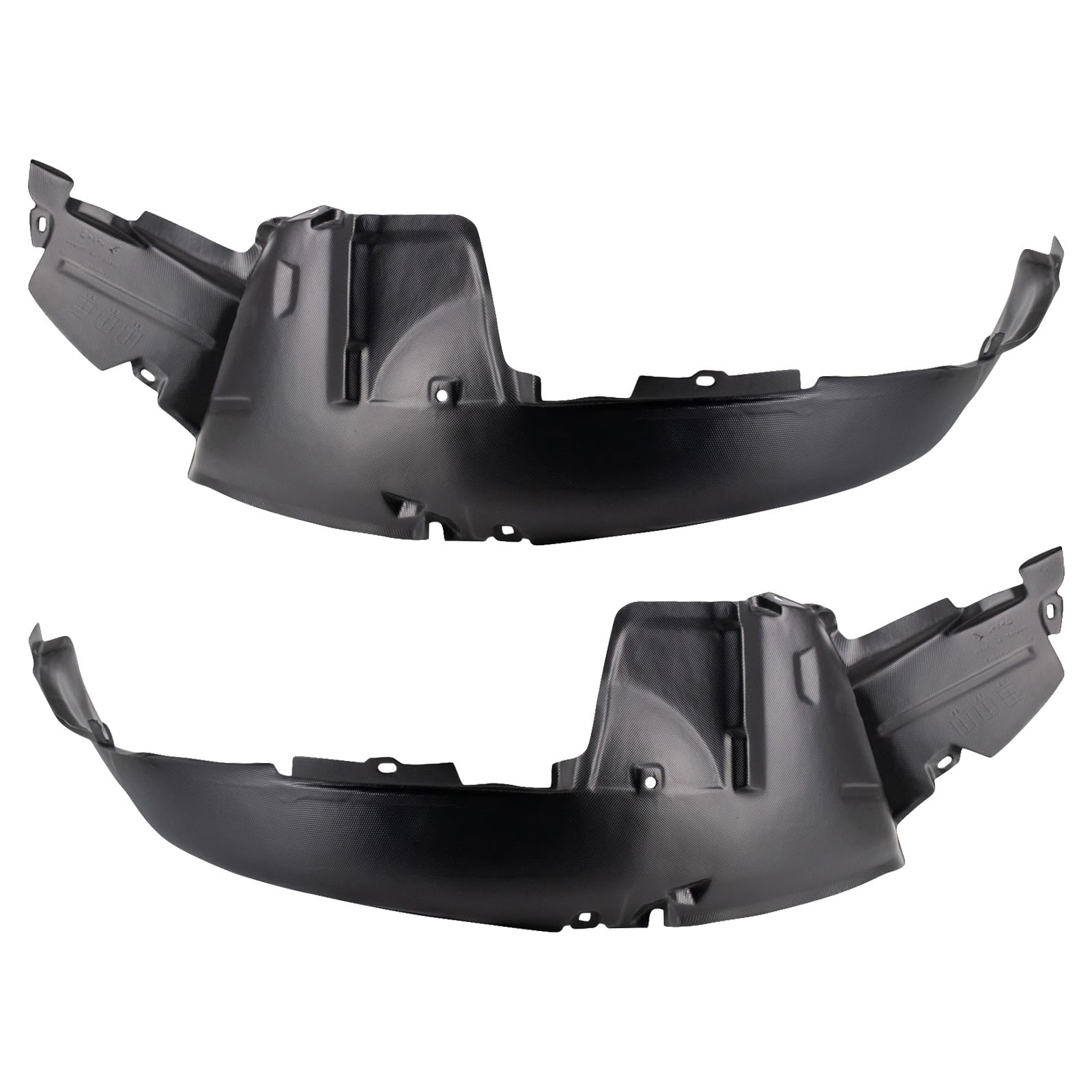 Trq Inner Fender Liner Set Compatible With 2002-2005 Hyundai Sonata Hy1248108 Hy1249108