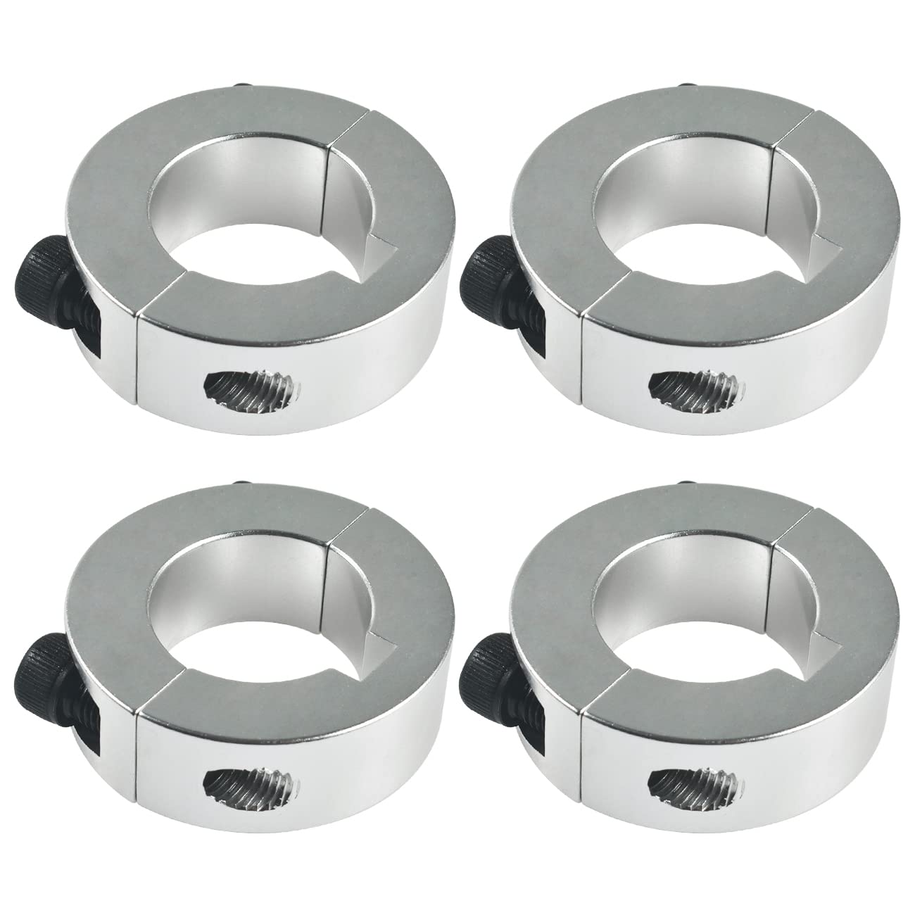 Torcnc 4 X 1'' Lock Collar Clamp Go Kart Axle Bearing Collars Aluminum Sprocket Hub Locks