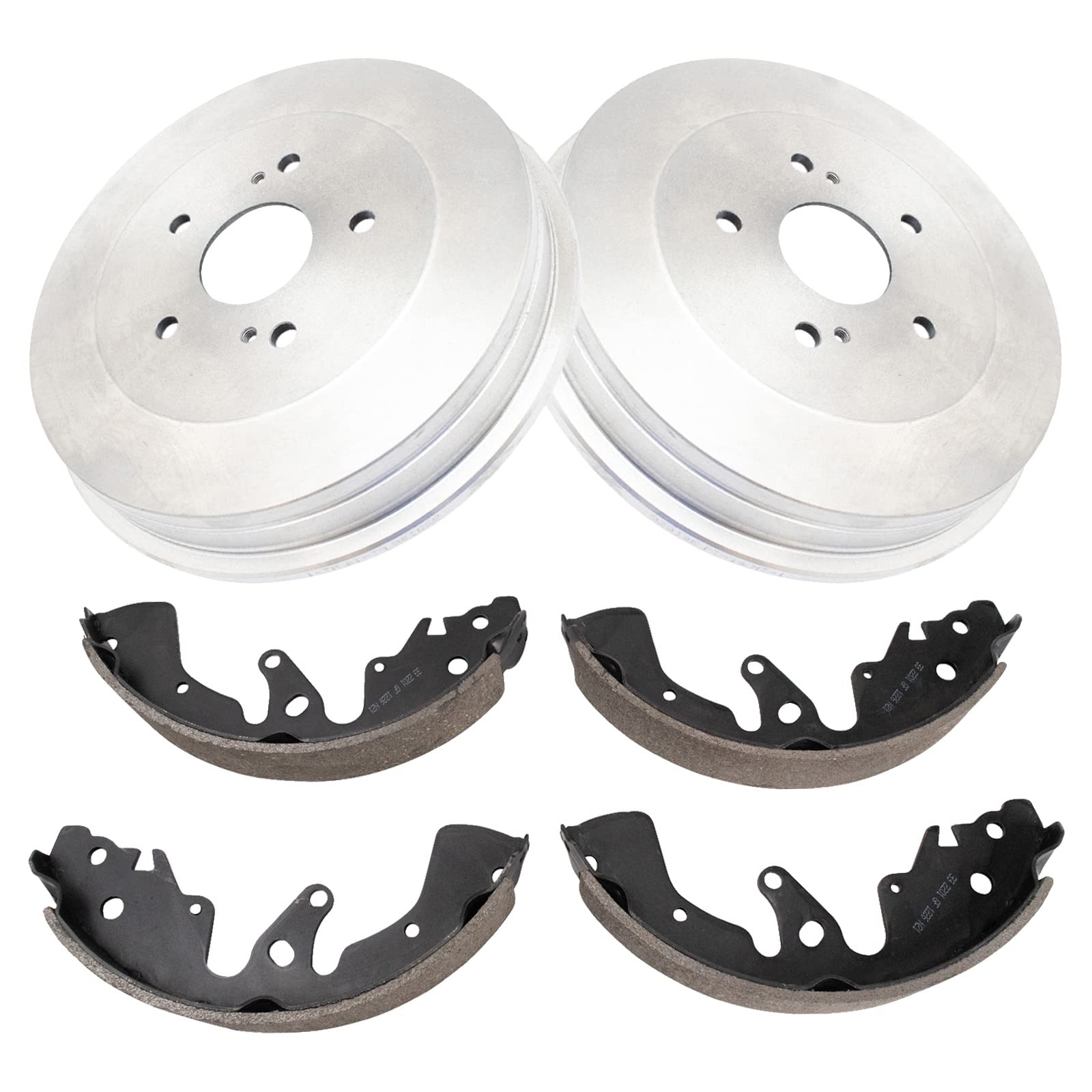 TRQ Rear Brake Shoe & Drum Kit Compatible with 2006-2008 Suzuki Grand Vitara