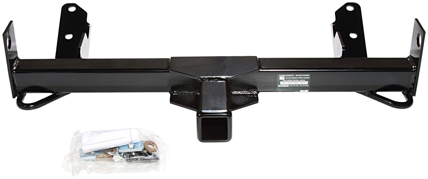 Reese 65003 Front Mount Receiver With 2'' Square Receiver Opening, Black