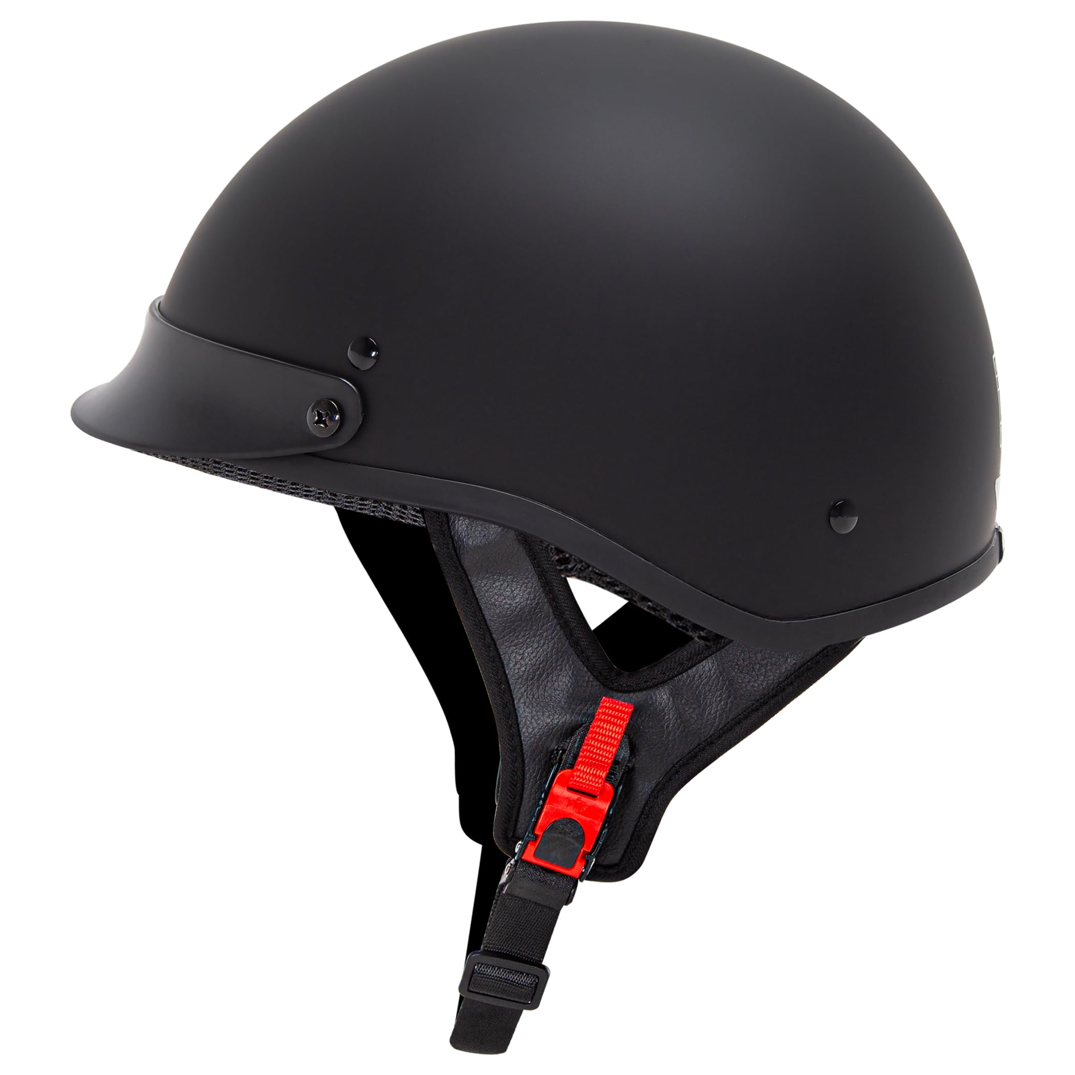 Cartman Cruiser Scooter Motorcycle Half Face Helmet,Matte Black Graphics, DOT Approved for Bike Scooter ATV UTV Chopper, X-Large