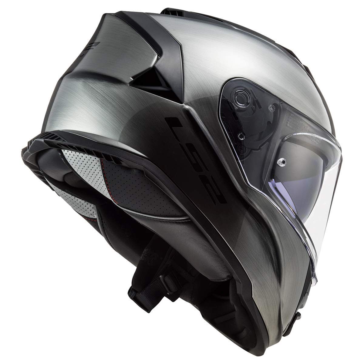 Ls2 Helmets Assault Full Face Motorcycle Helmet W/Sunshield (Brushed Alloy - Large)