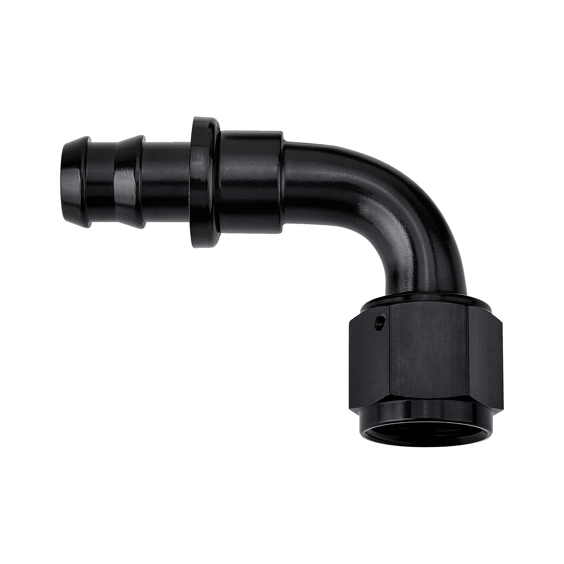 Evil Energy 10An 90 Degree Push Lock Hose Fitting End Black