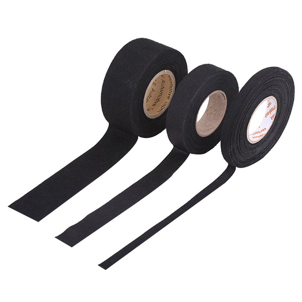 Car Multipurpose Tape, Car Self Adhesive Anti Squeak Rattle Felt Automotive Wiring Harness Tape Car Accessories (19Mm*15M)