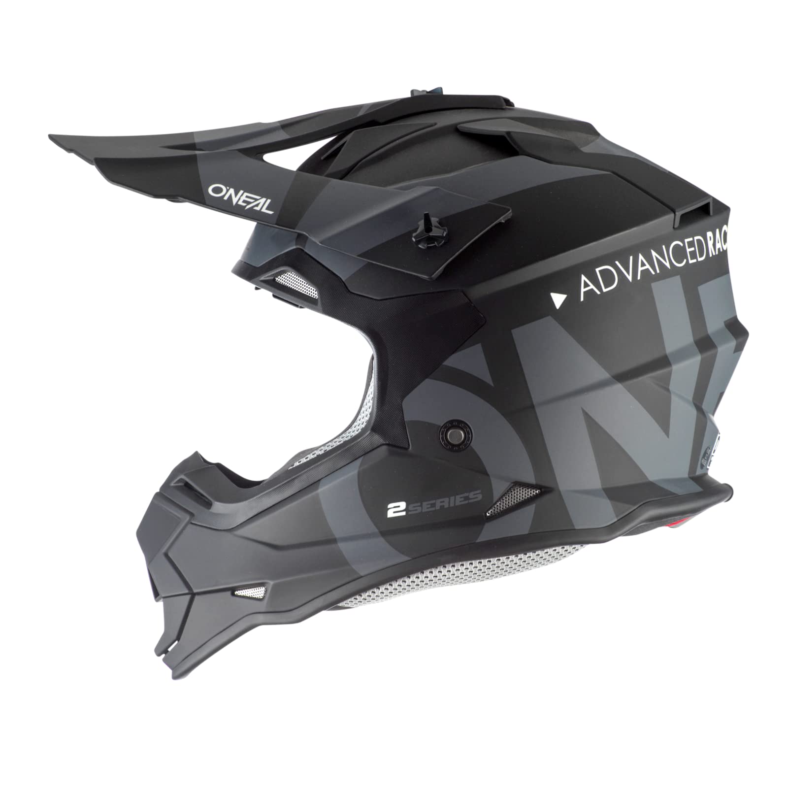O'Neal 0200-S14 2Series Adult Helmet, Slick (Black/Gray, Lg)