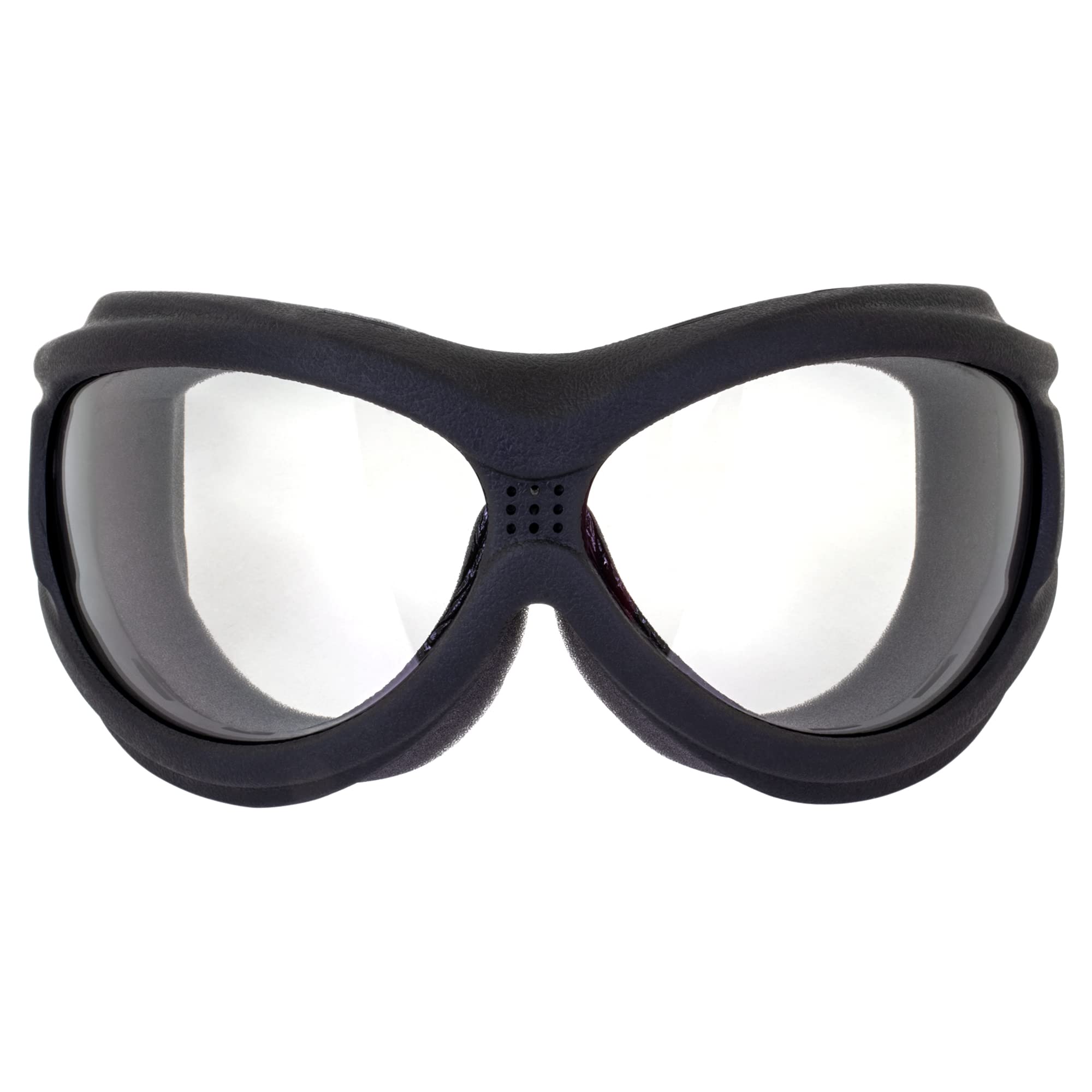 Global Vision Big Ben Motorcycle Goggles Fit Over Most Glasses Black Frames Clear And Smoke Lenses
