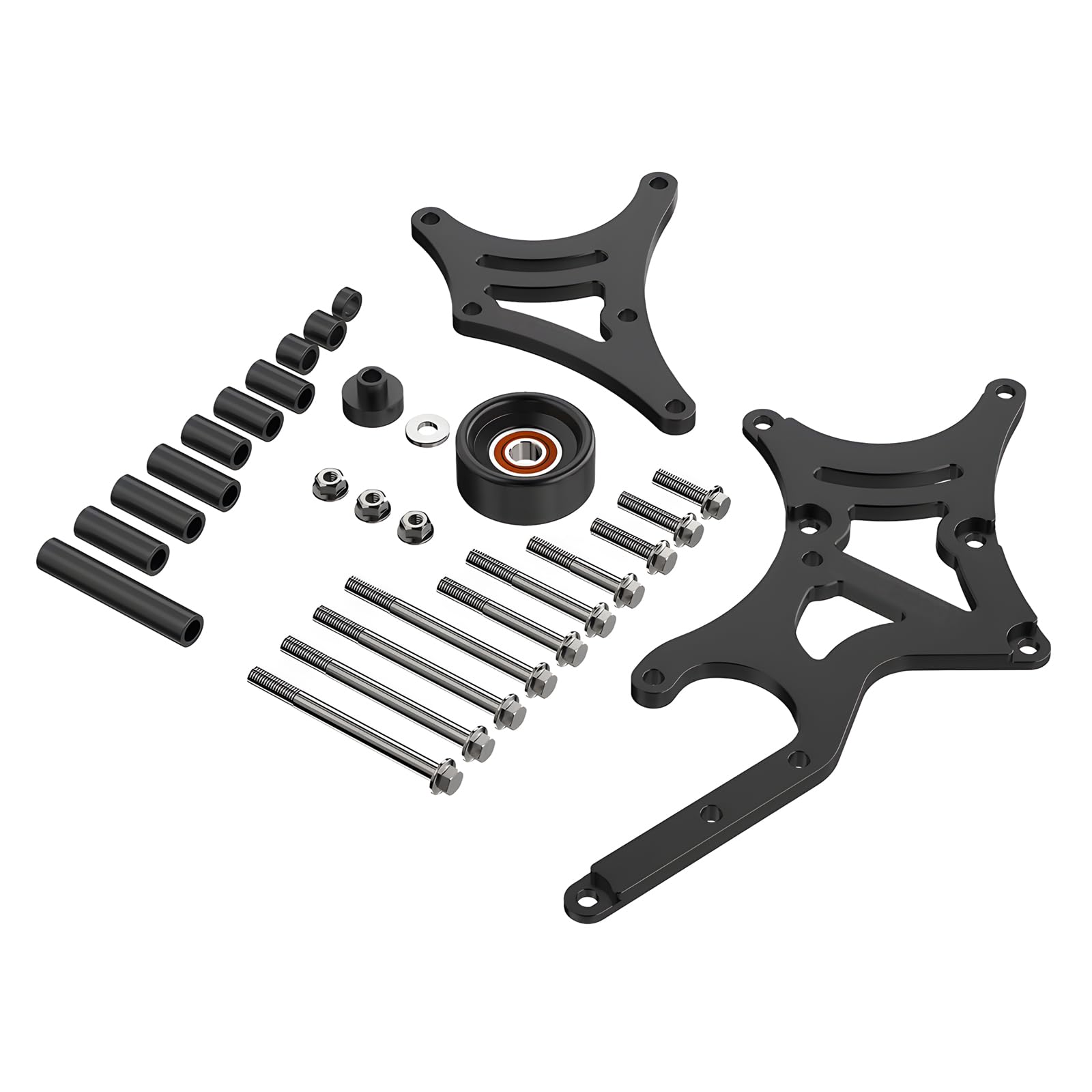 Bevinsee LS Truck Alternator/Power Steering Pump Bracket SUV Driver Side Compatible with Chevrolet GMC Silverado Sierra Yukon Ta