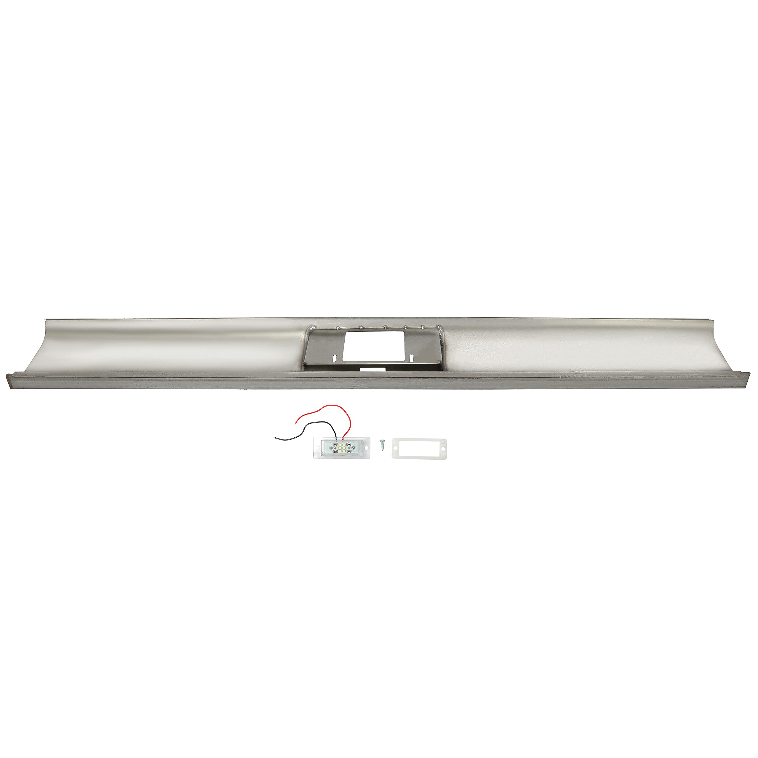 KUAFU Roll Pan for 1972-1993 Dodge D100 150 250 Trucks, Large, Alloy Steel, Bare-metal, Model BL1233