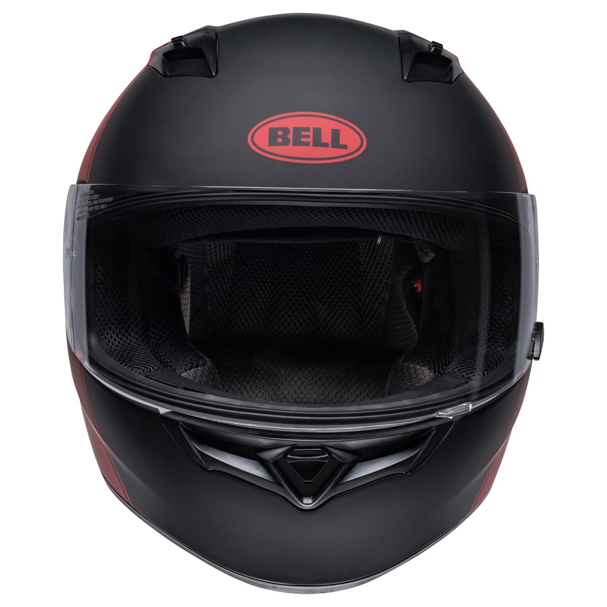 Bell Qualifier Full-Face Motorcycle Helmet (Ascent Matte Black/Red/White - X-Large)