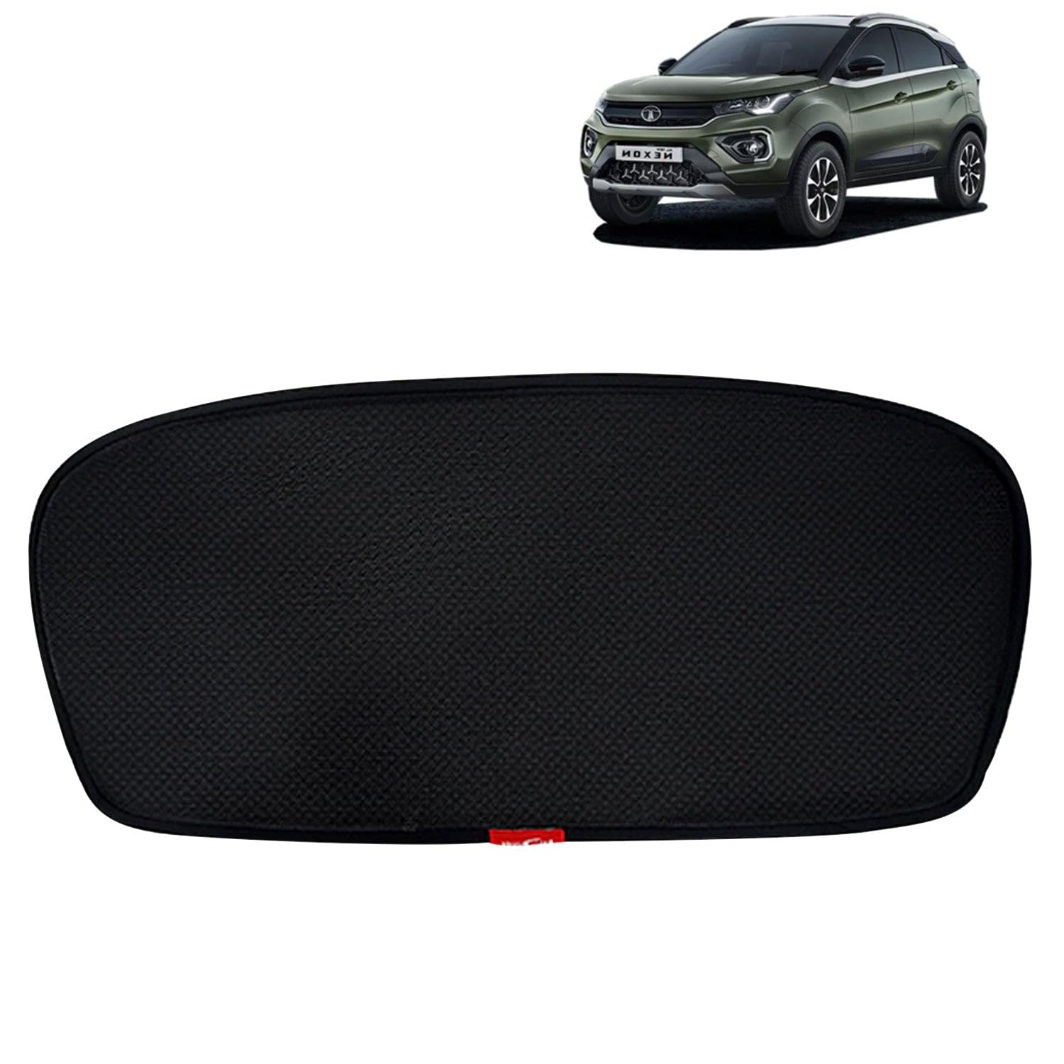 Kingsway Cotton Mesh Nexon Car Sun Shade Rear Windshield Non Magnetic Fix Type Curtain for 2020 to 2023 Model, Compatible with T