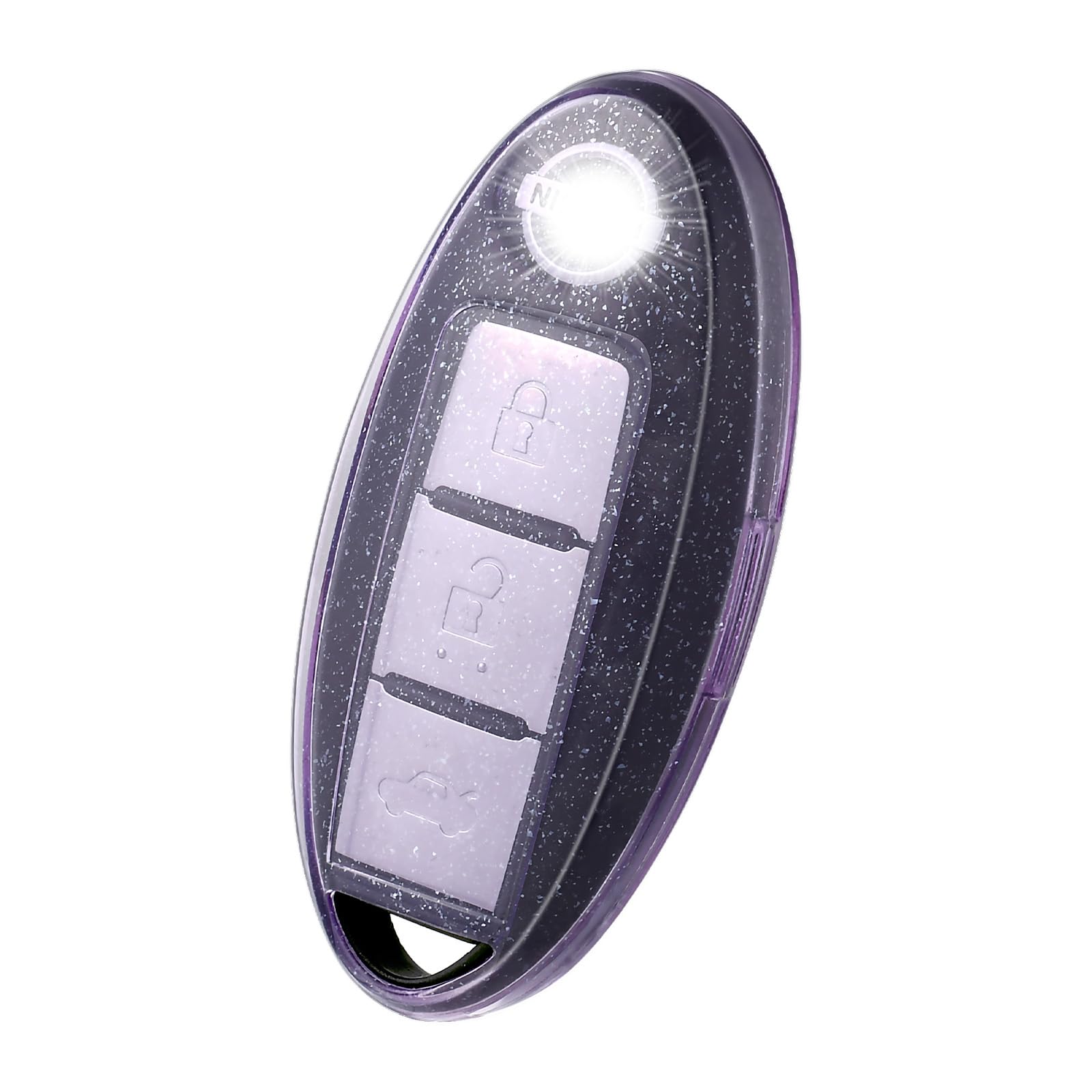 Offwego Compatible With Nissan Key Fob Cover, Soft Tpu Key Cover Shell Fit For 2011-2023 Nissan Altima Maxima Rogue Armada Pathf
