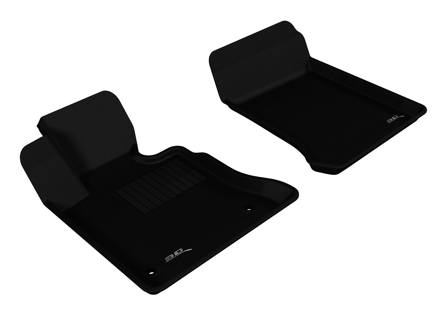 3D MAXpider Custom Fit Kagu Floor Mat (Black) Compatible with MercedesBenz GLK 350 (X204) 20102012  Front Row