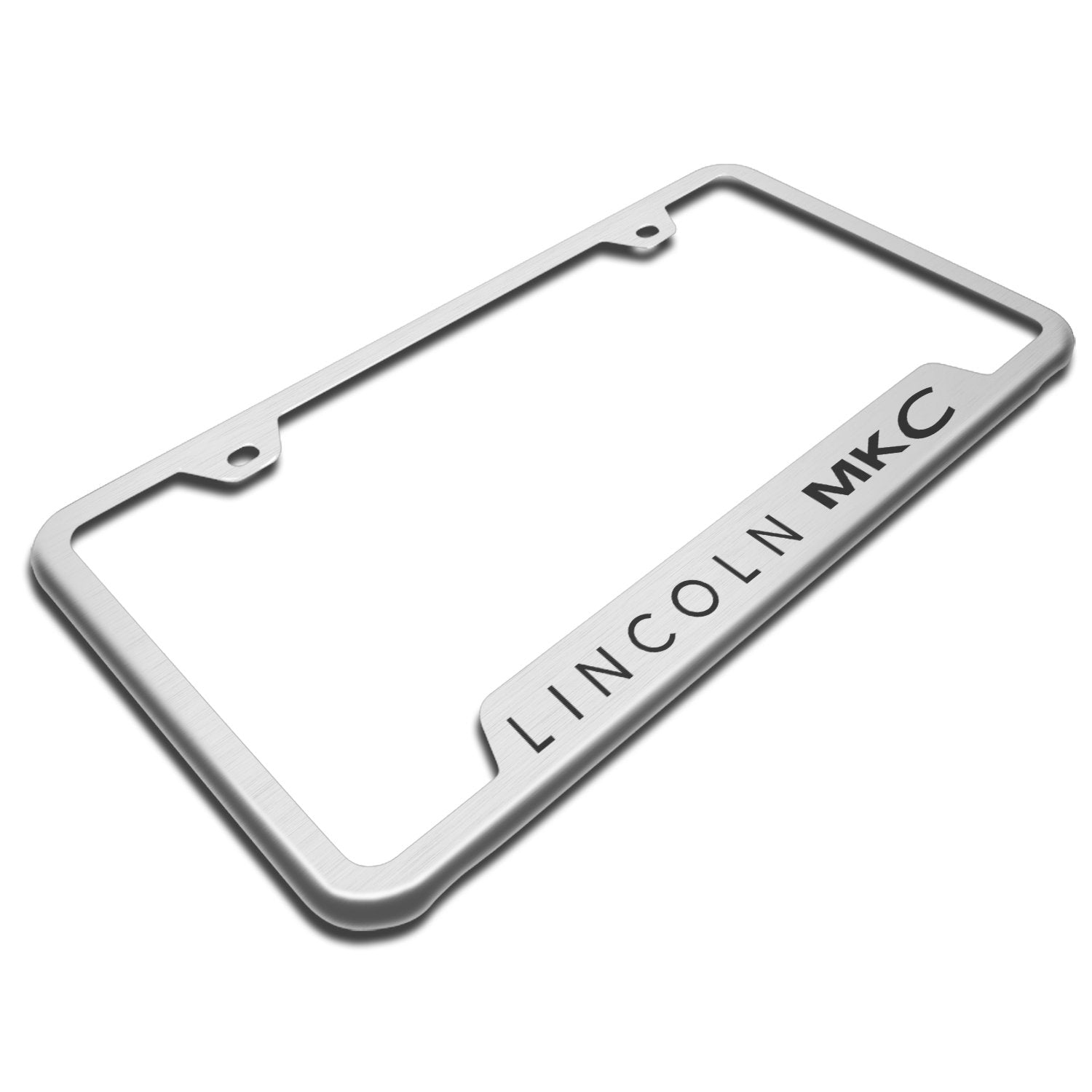 Automotive Gold Laser Etched Brushed Mkc Cut-Out Frame