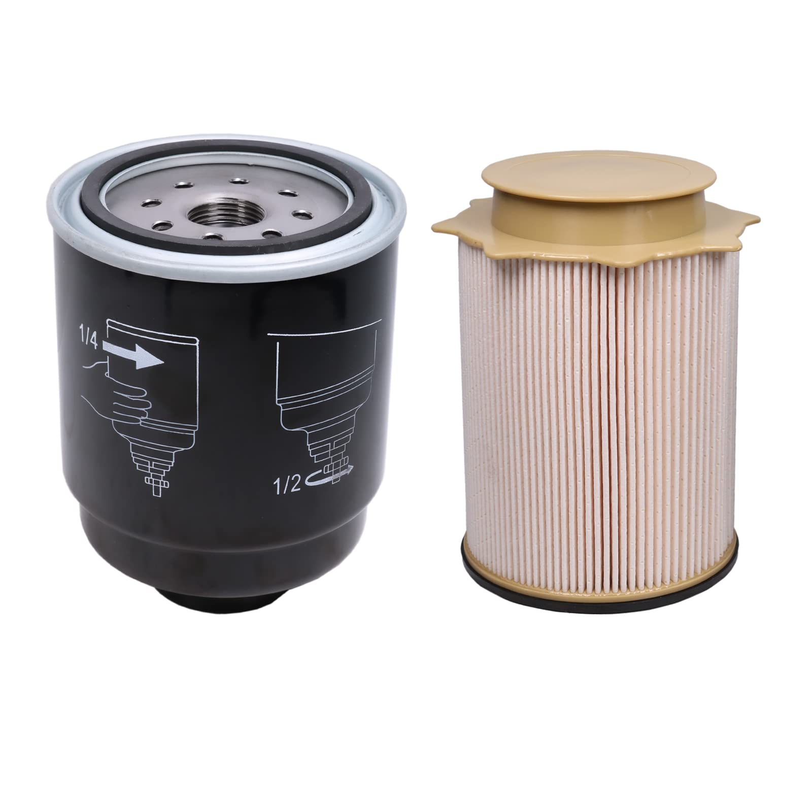 Fuel Filter Water Separator Set Replacement For 2013-2018 Dodge Ram 6.7L Cummins 2500 3500 4500 5500 Turbo Diesel Engines Replac