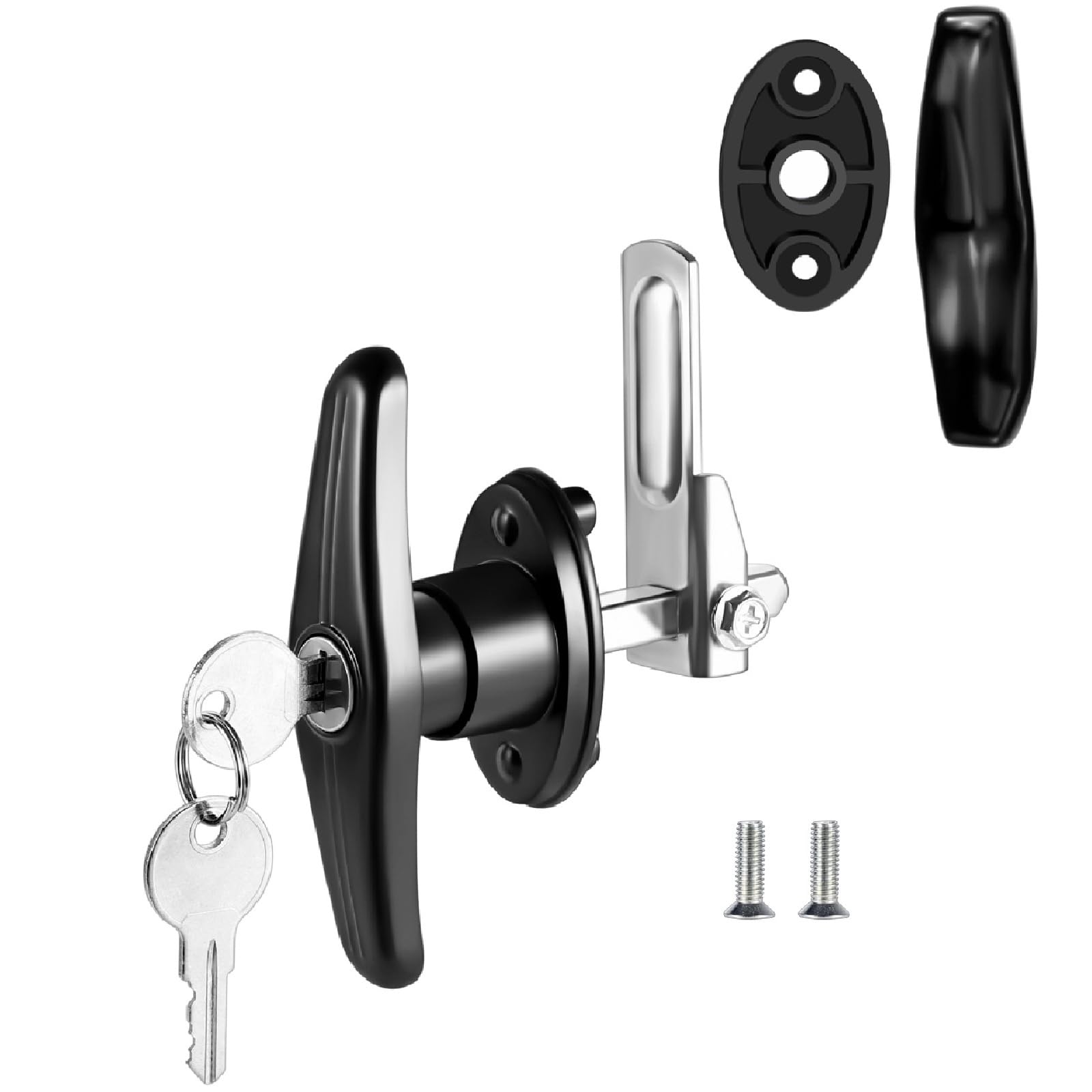 Truck Cap Topper T Handle Lock Matching Set Truck Bed Cap Camper Shell T-Handle Locking Kit (Right/Clockwise)